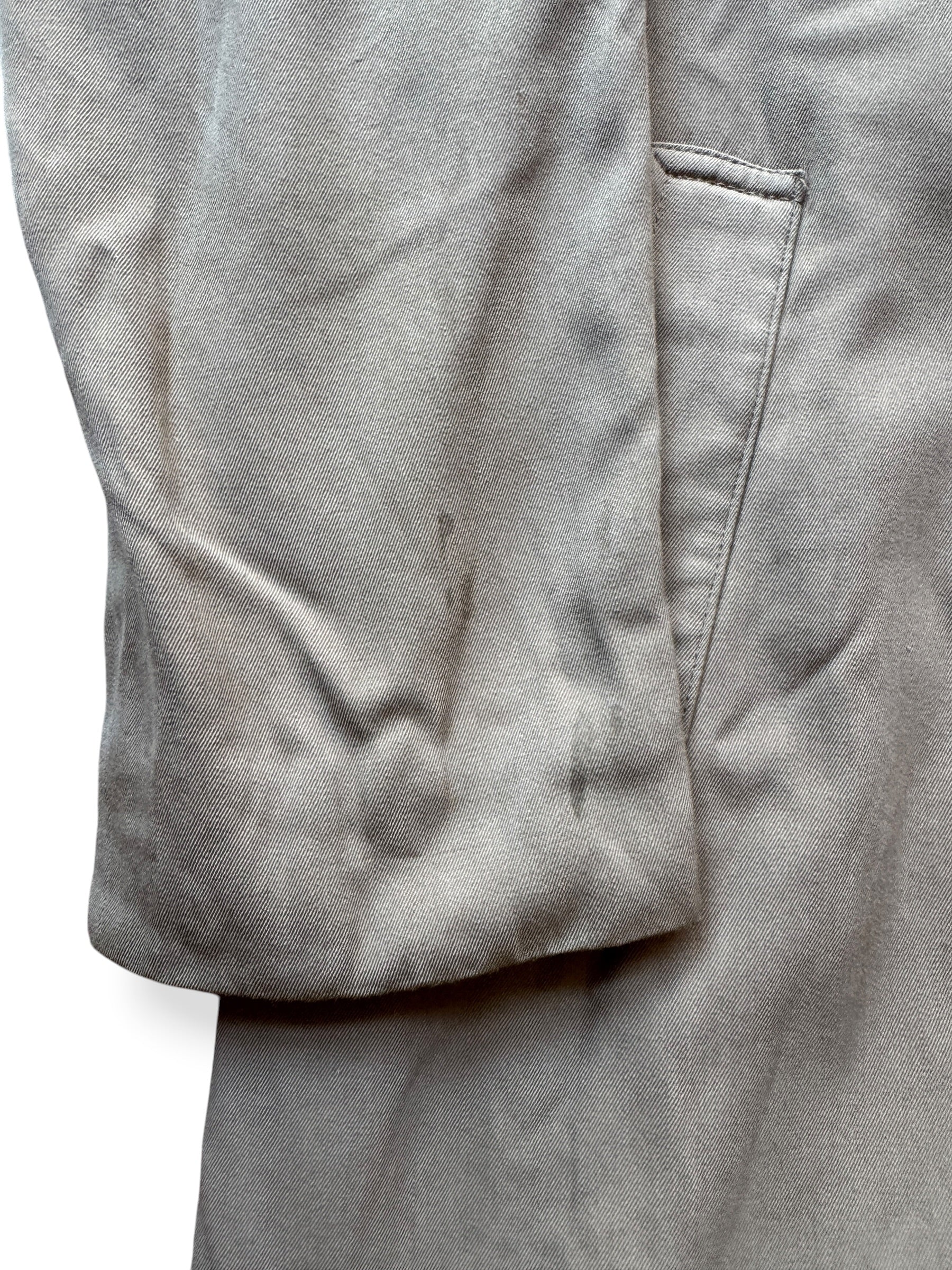 Stain on Vintage Wool Gabardine Trench Coat SZ L