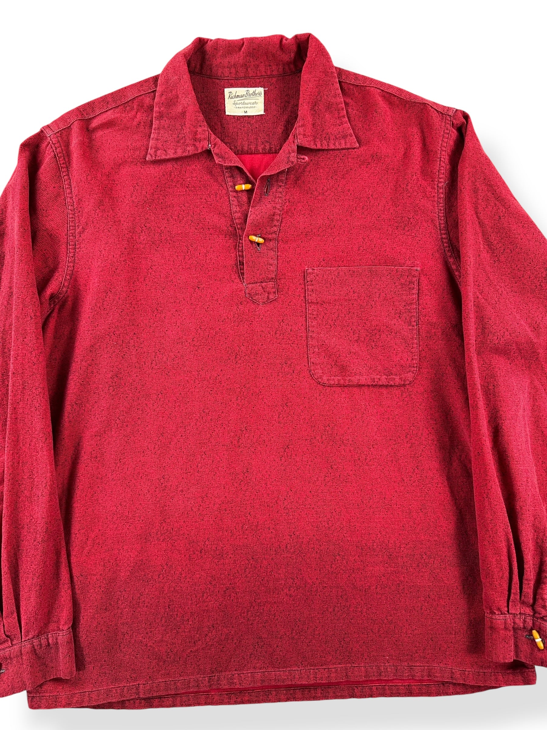 Front Close Up of Vintage Richman Brothers Pullover Top SZ
