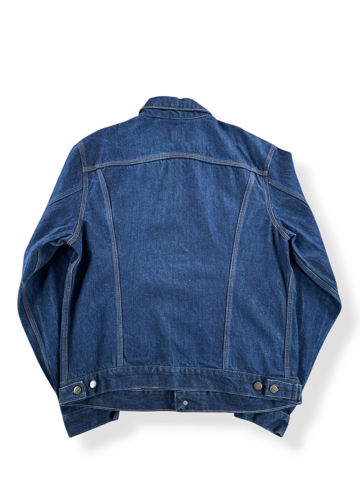 Back of Vintage 70's Carhartt No Wash 2 Pocket Trucker Jacket SZ 46L