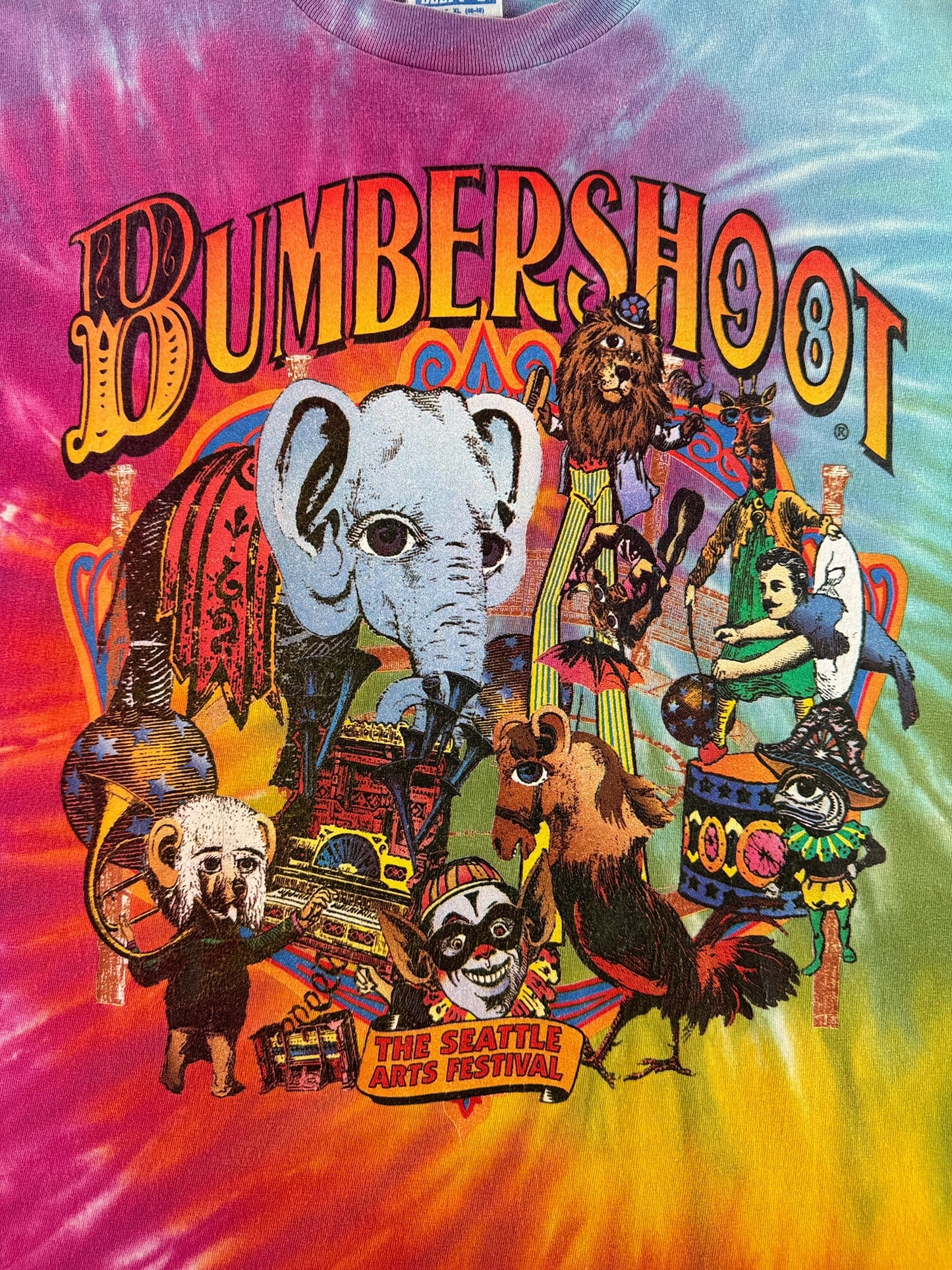 Graphic of Vintage 1998 Bumbershoot Tee SZ XL