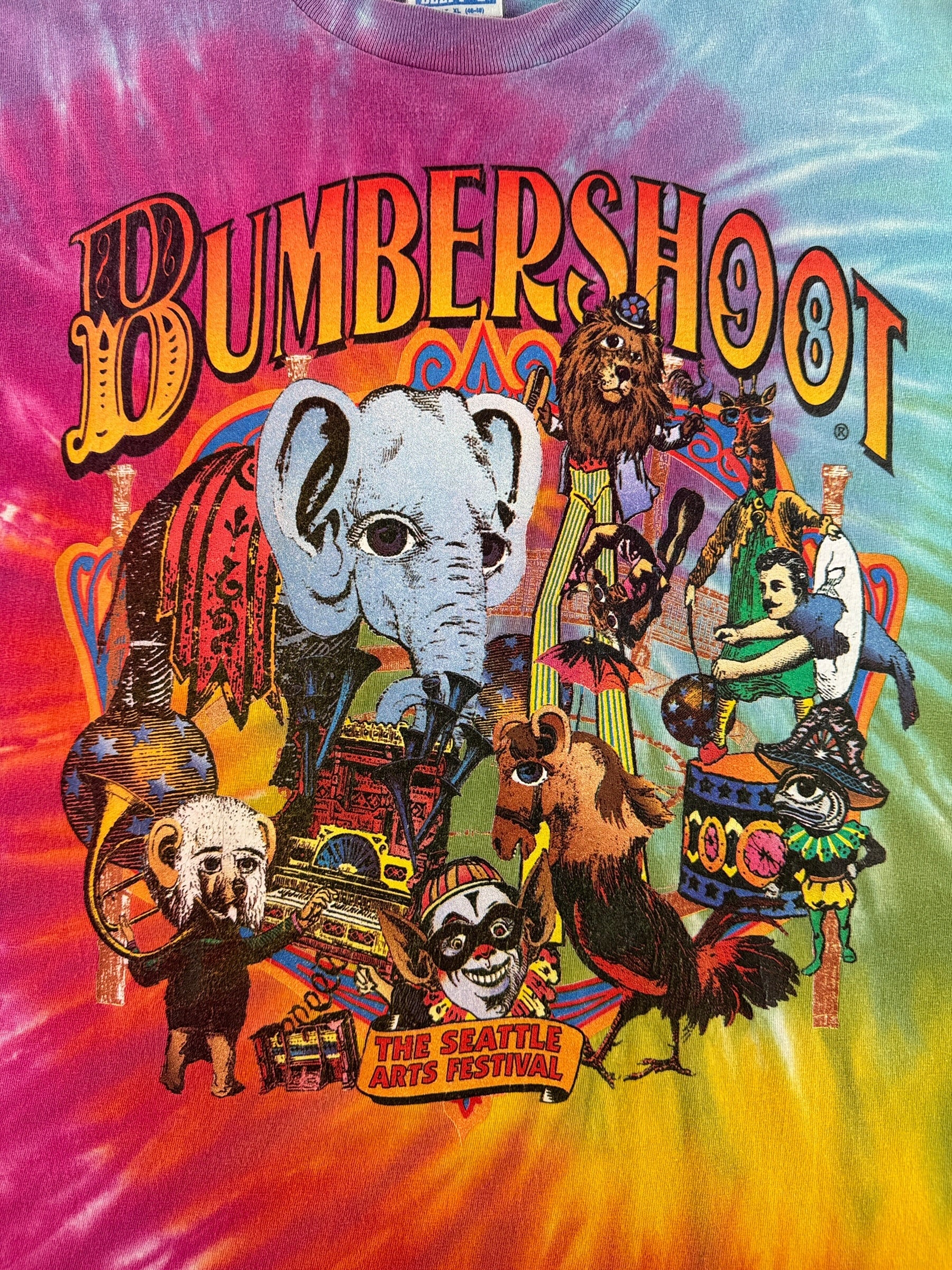 Graphic of Vintage 1998 Bumbershoot Tee SZ XL