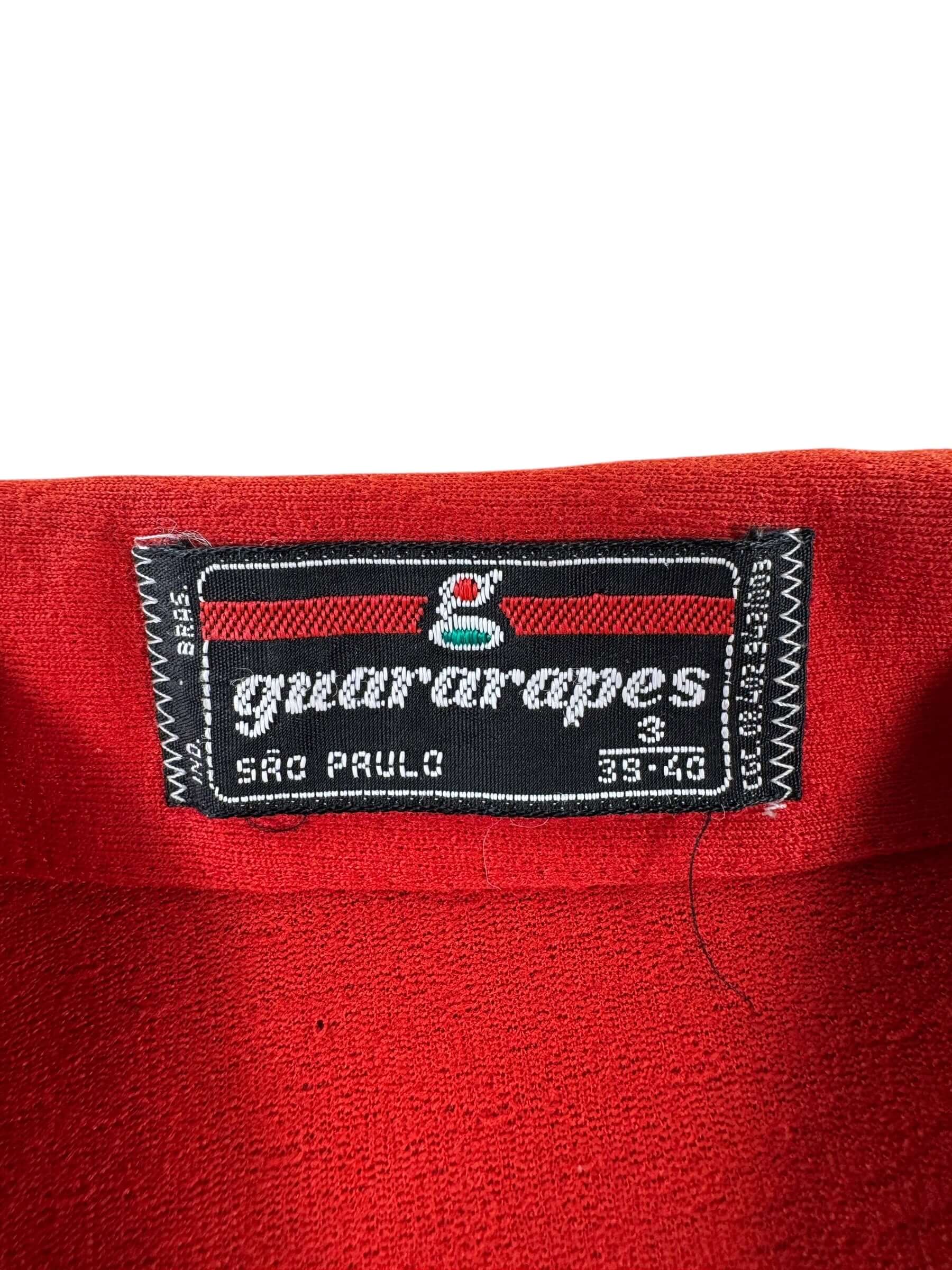 Label on Vintage Guararapes São Paulo Short Sleeve Shirt SZ S