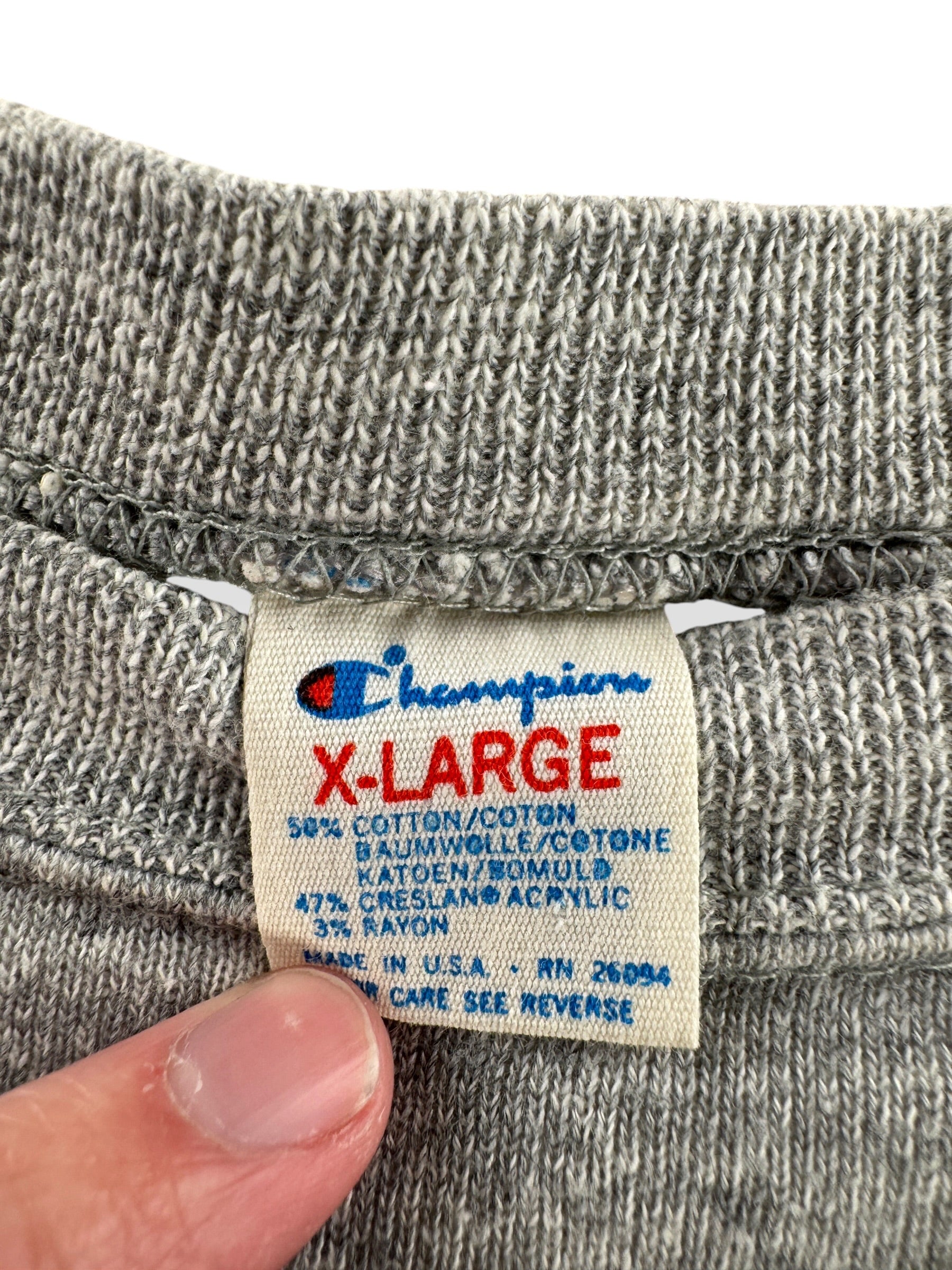 Tag on Vintage Champion University of the Pacific Puff Paint Crewneck SZ XL (Fits M)