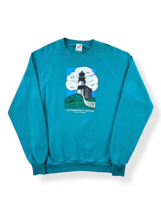 Front of Vintage Cape Disappointment Lighthouse Sweatshirt SZ M