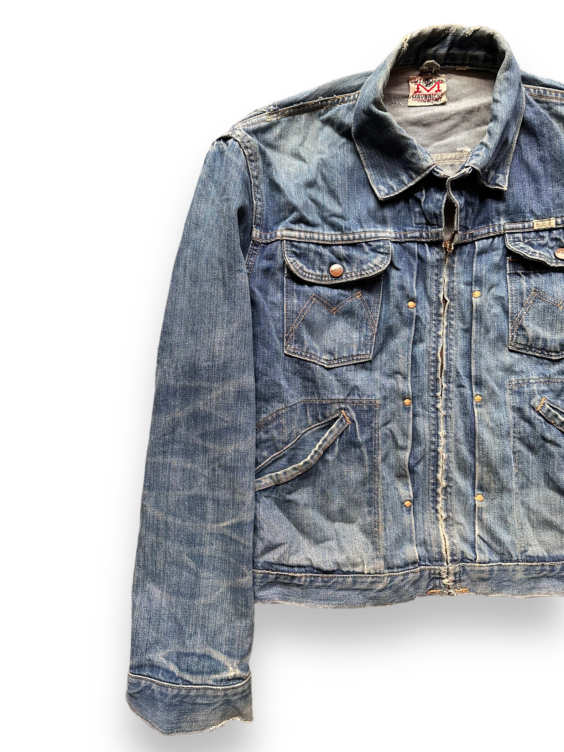 Vintage Maverick Blue Bell MJZ Denim Jacket SZ 40 Vintage Denim Jacket Seattle Barn Owl Seattle