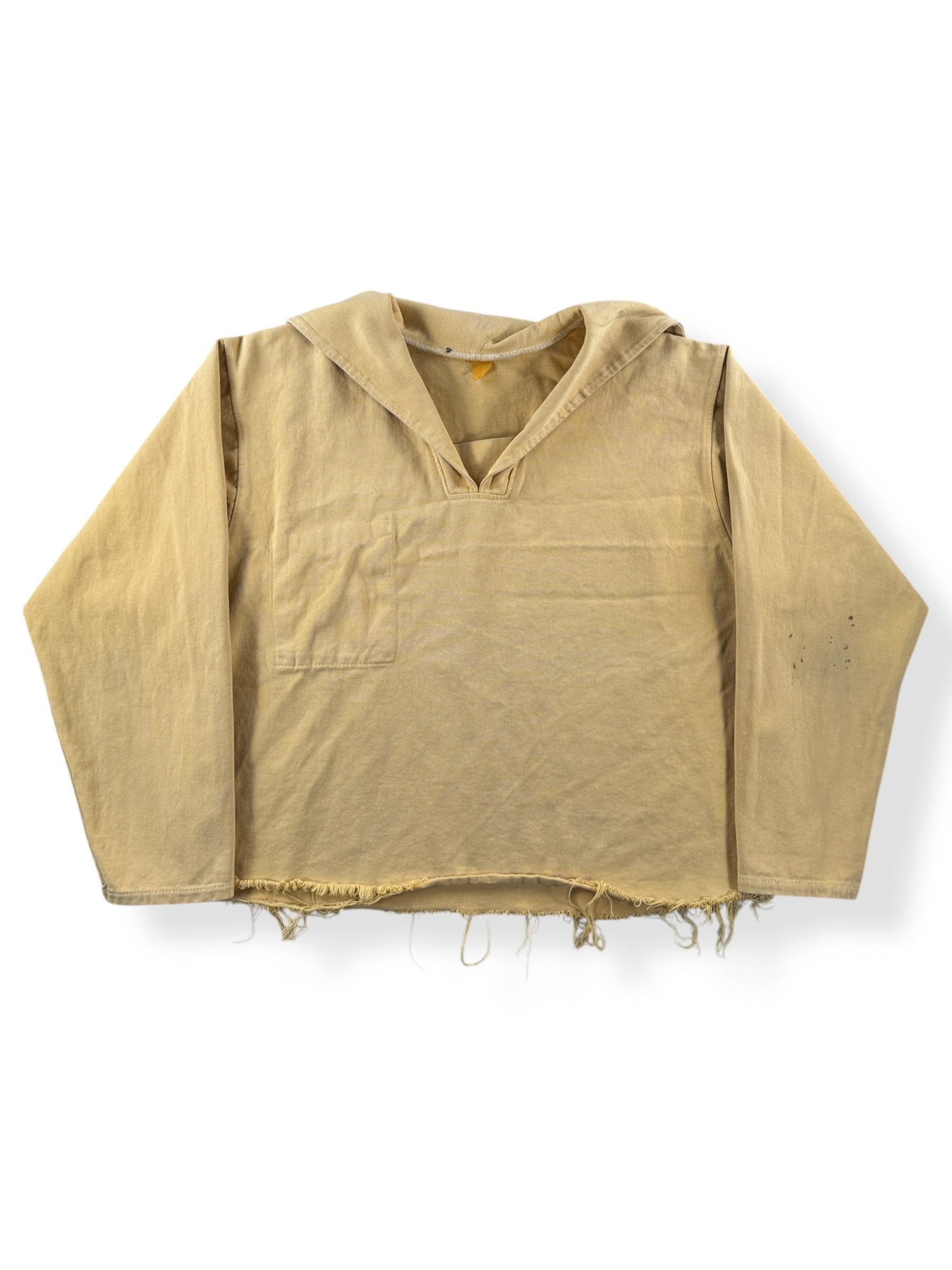 Front of Vintage Cropped Fishermans Smock SZ XL