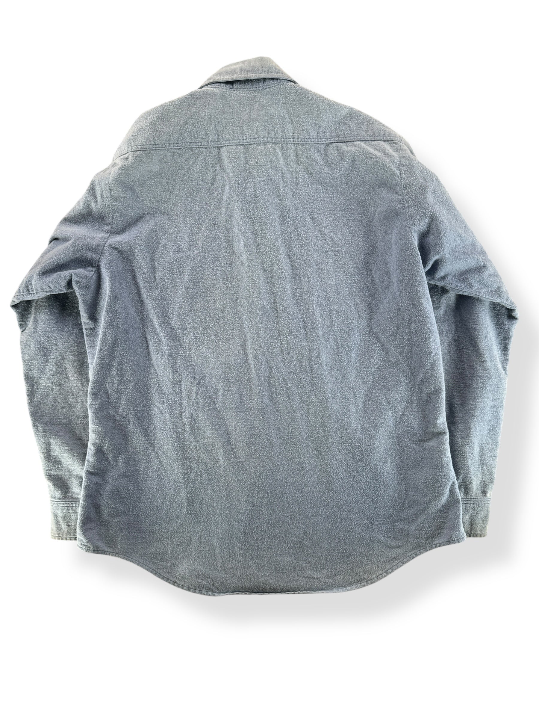 Back of Vintage Prentiss Blue Chamois Shirt SZ L