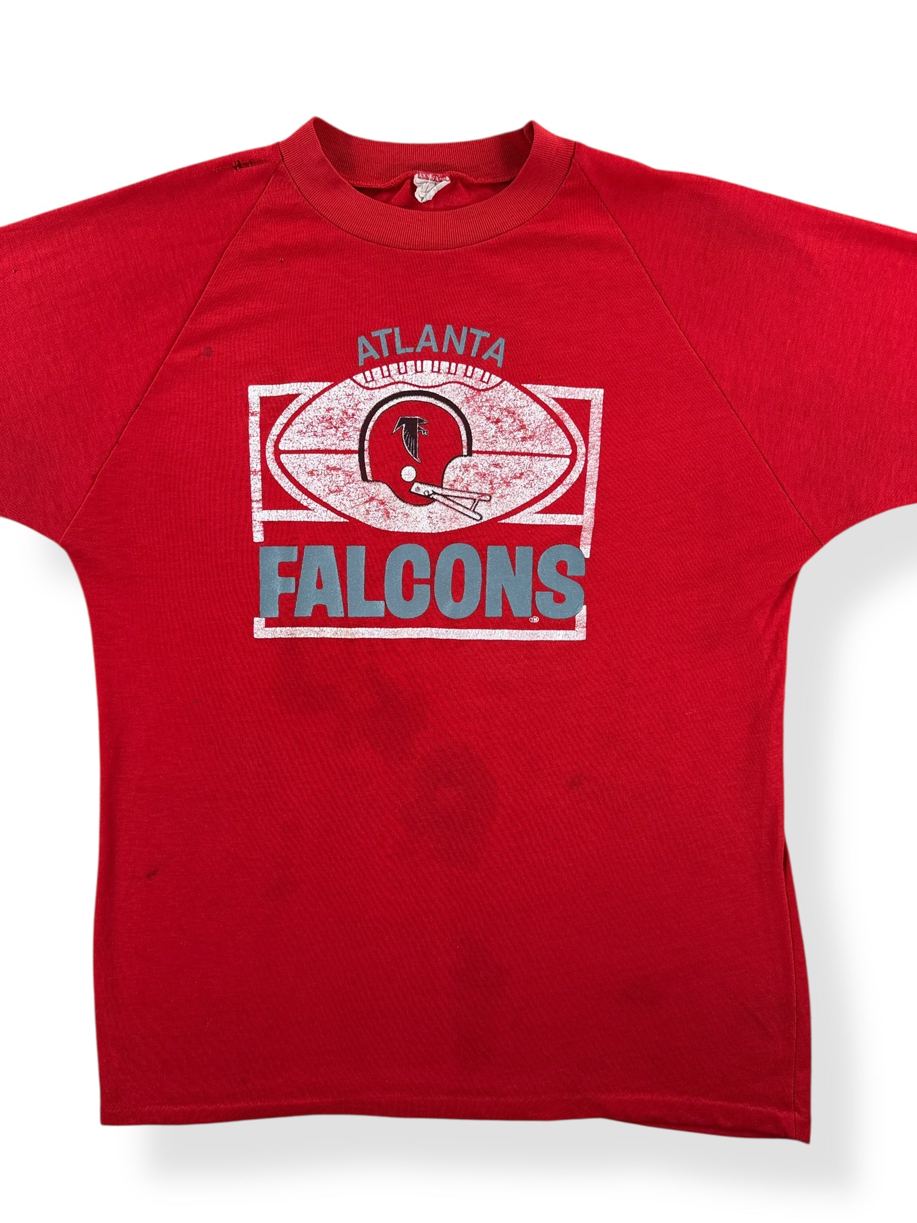 Front Close Up of Vintage Atlanta Falcons Tee SZ L