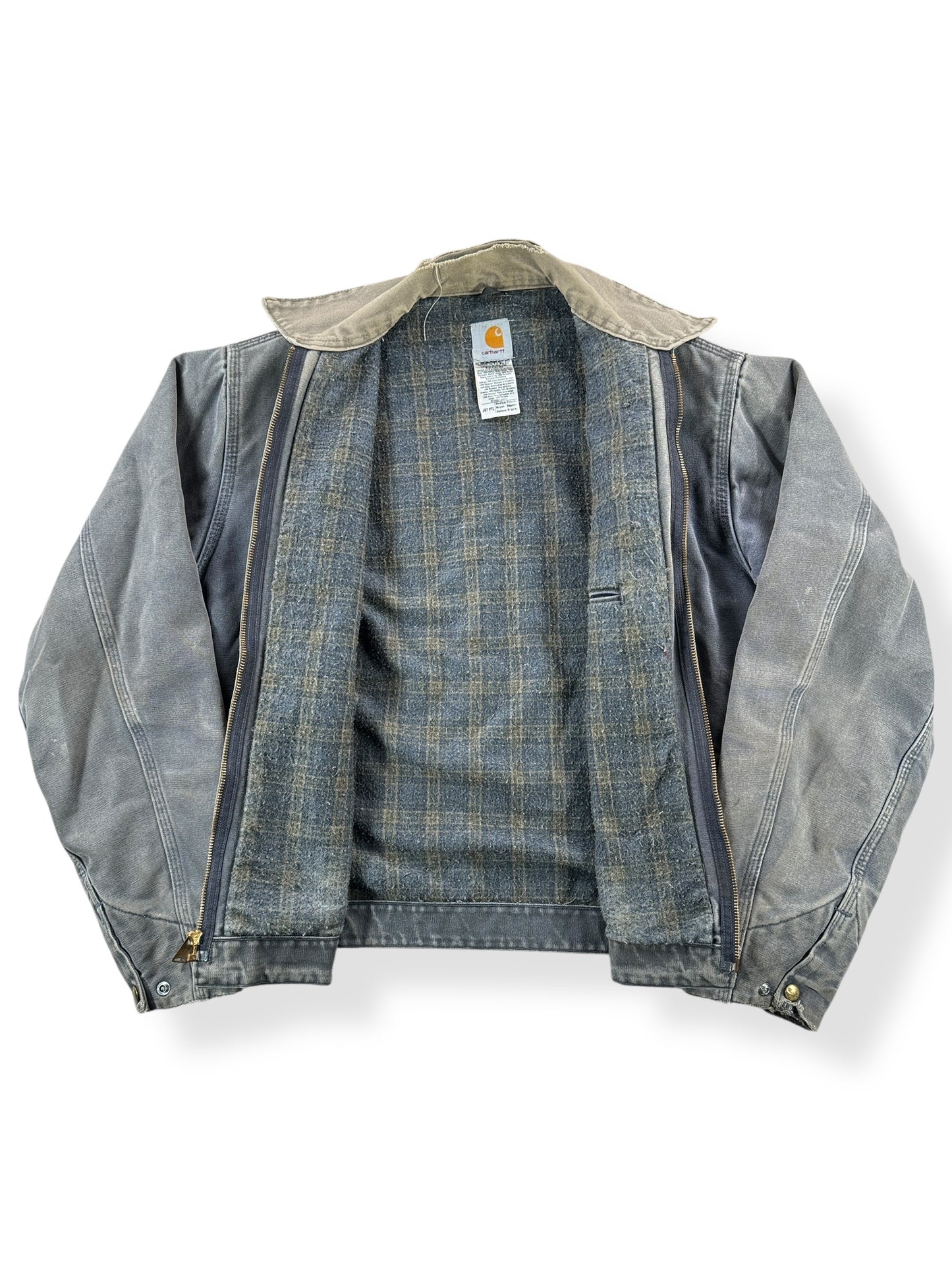 Inside of Vintage Carhartt J97 PTL Detroit Jacket SZ M