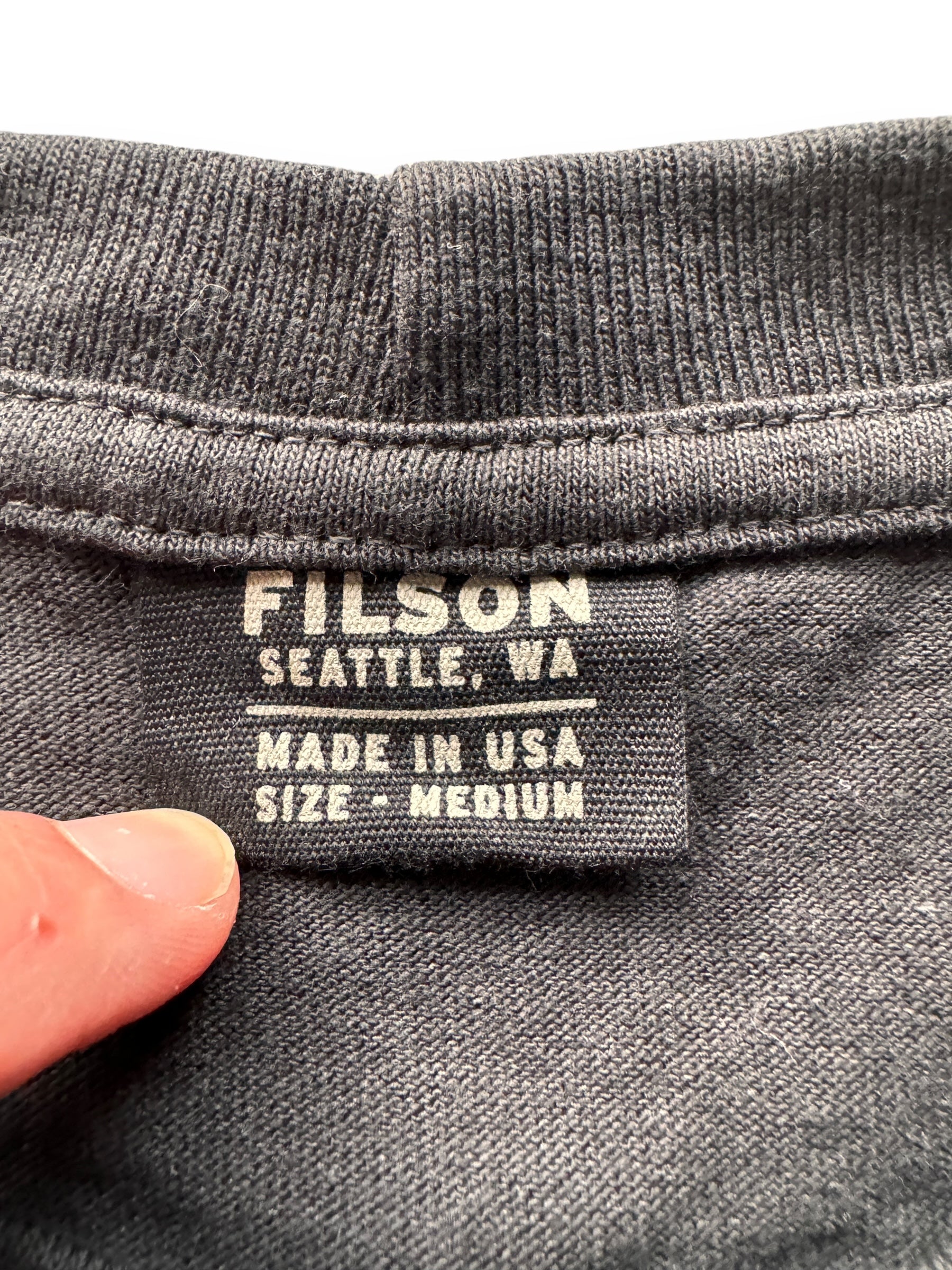 tag on NWT Black Filson Popeye Tee SZ M