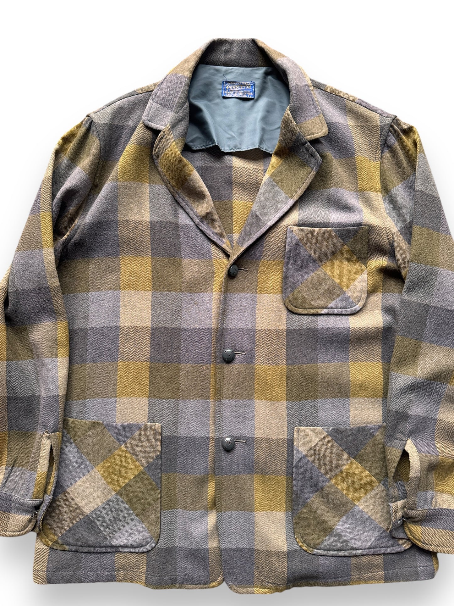 Vintage Pendleton Yellow Plaid Jacket SZ L