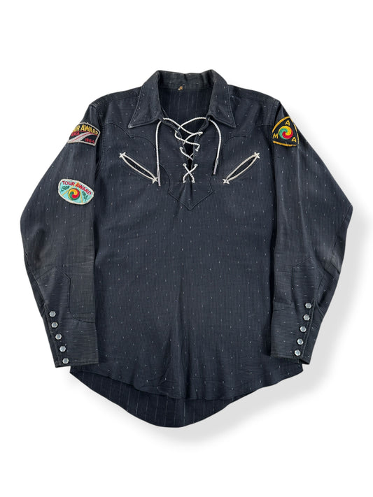 Front of Vintage 60s Western Pullover Shirt SZ M