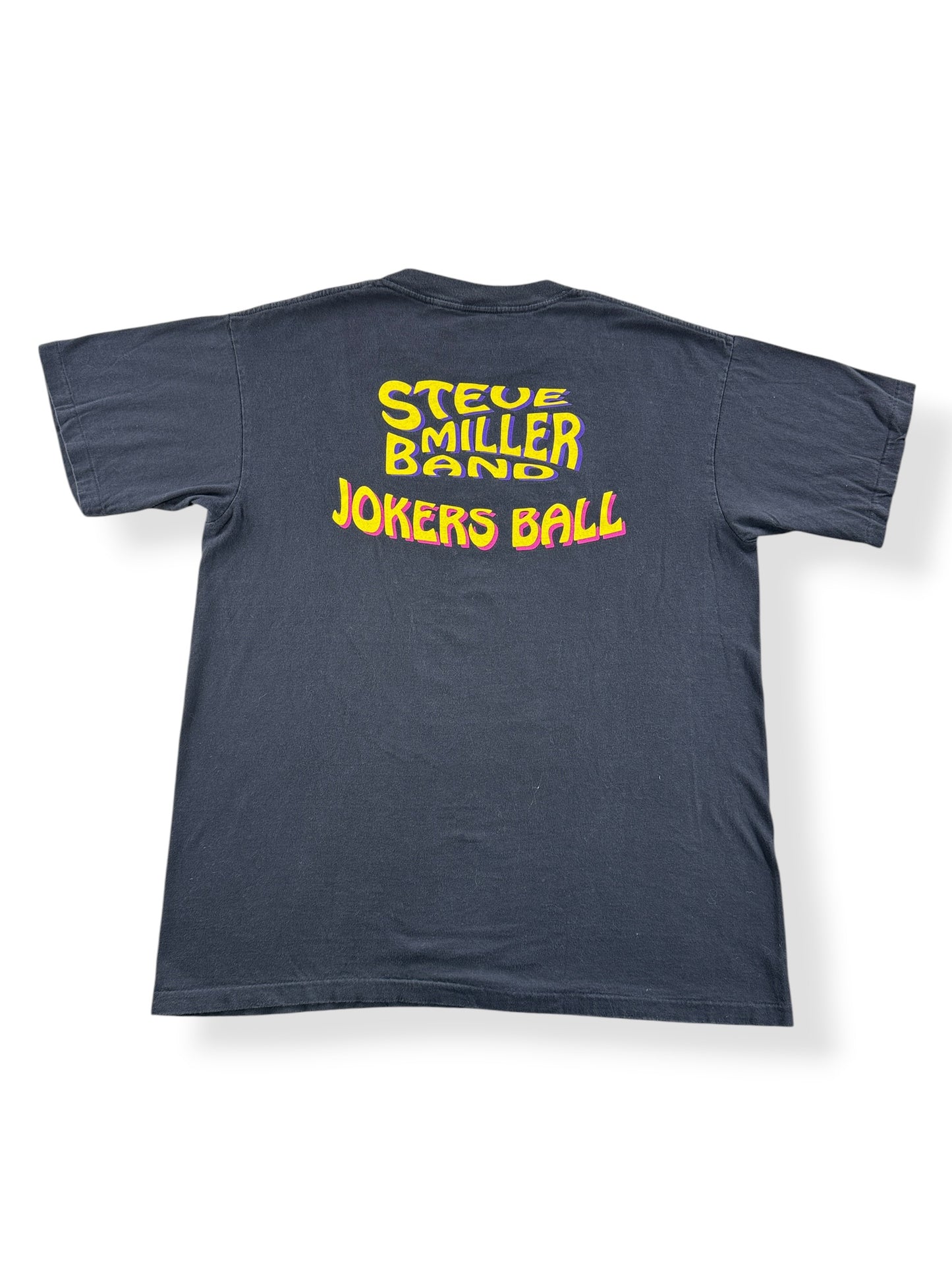 Back of Vintage Steve Miller Band Jokers Ball Tee