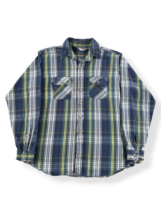 Front of Vintage Thrashed McGregor Cotton Flannel SZ XL Tall