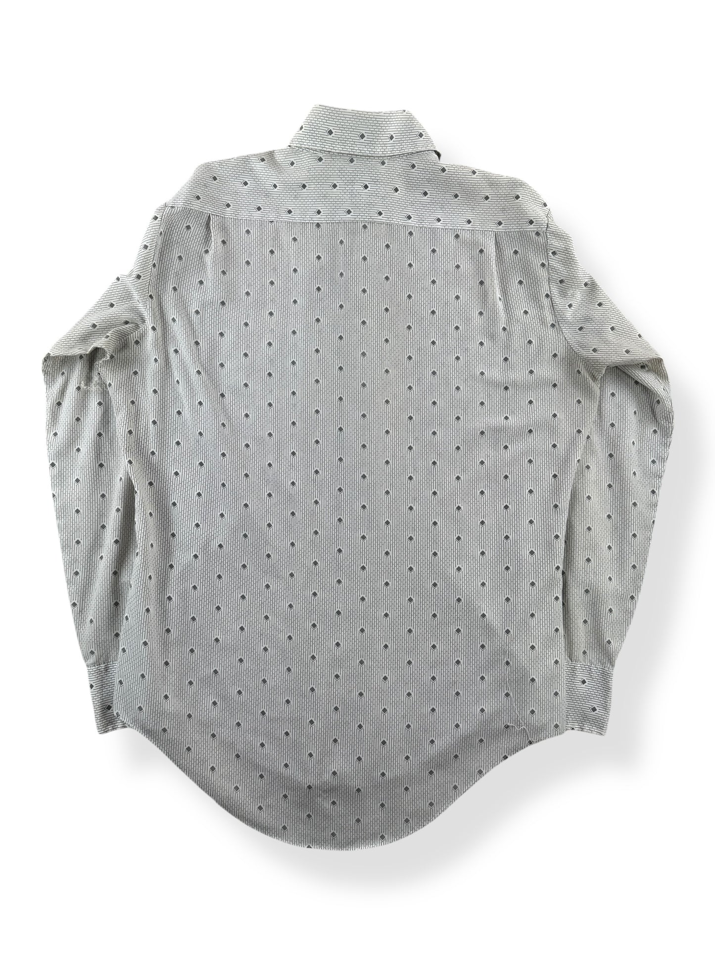 Back of Vintage KMart Poly/Cotton Blend Button Up Shirt SZ M