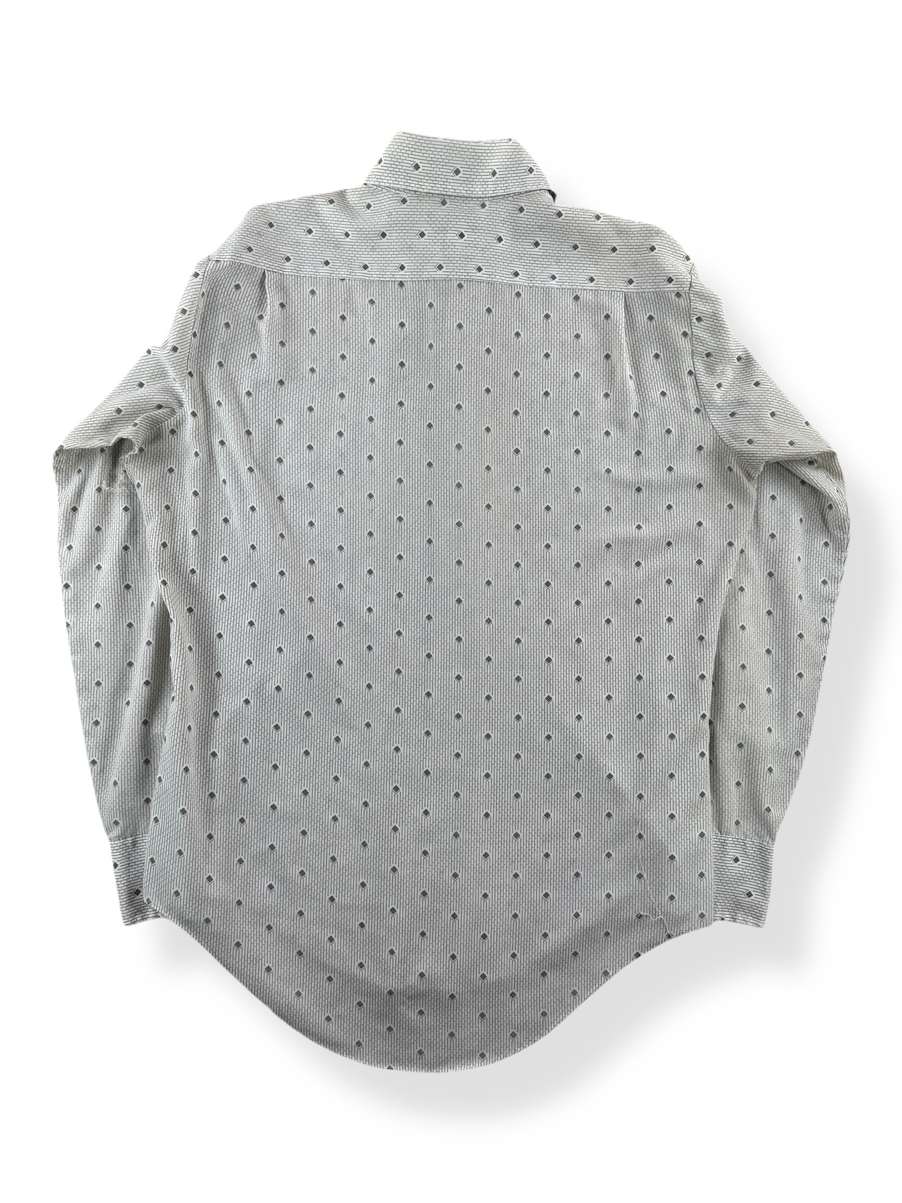 Back of Vintage KMart Poly/Cotton Blend Button Up Shirt SZ M