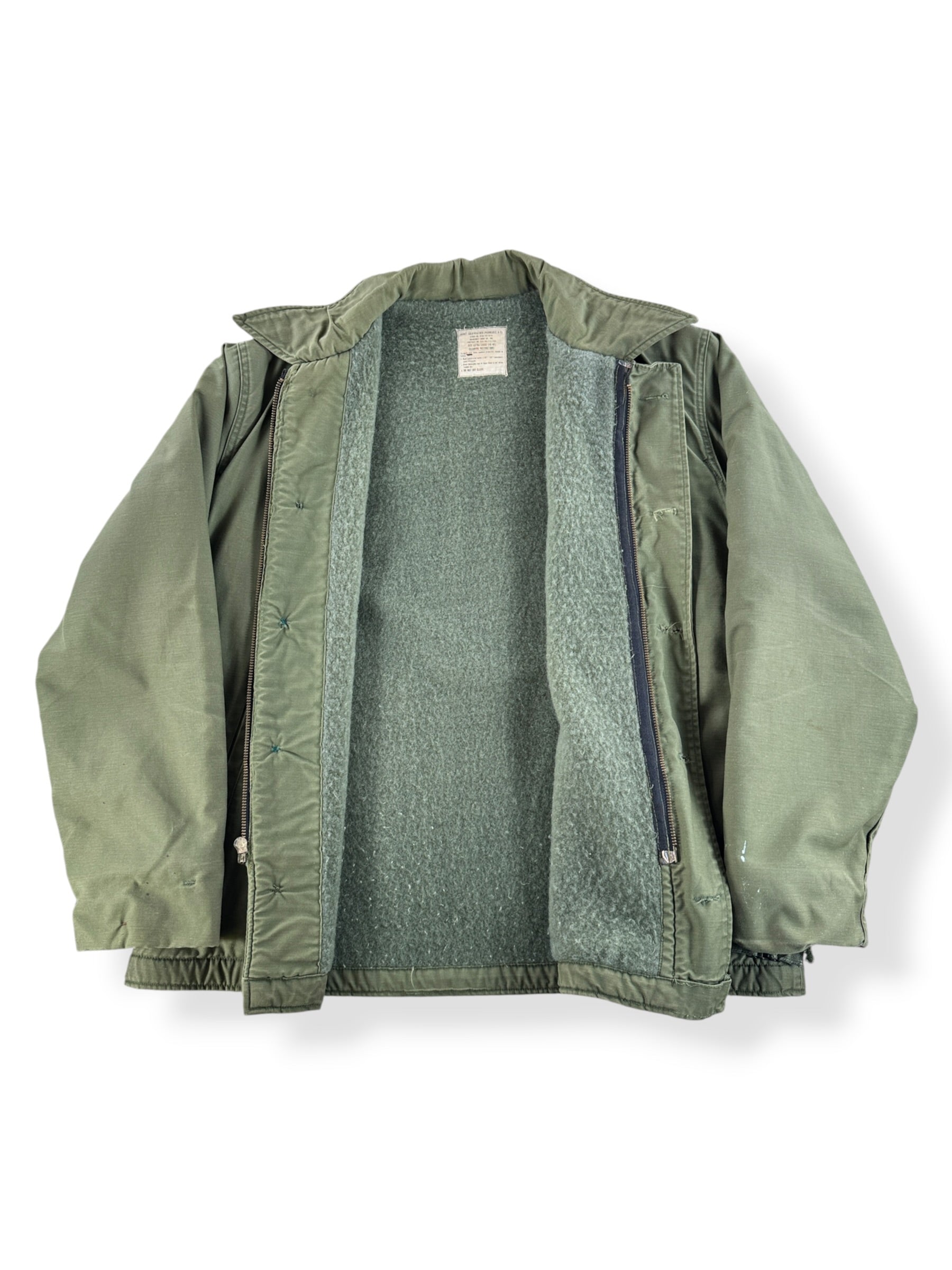 Inside of Vintage Cold Weather A-2 Deck Jacket SZ XL