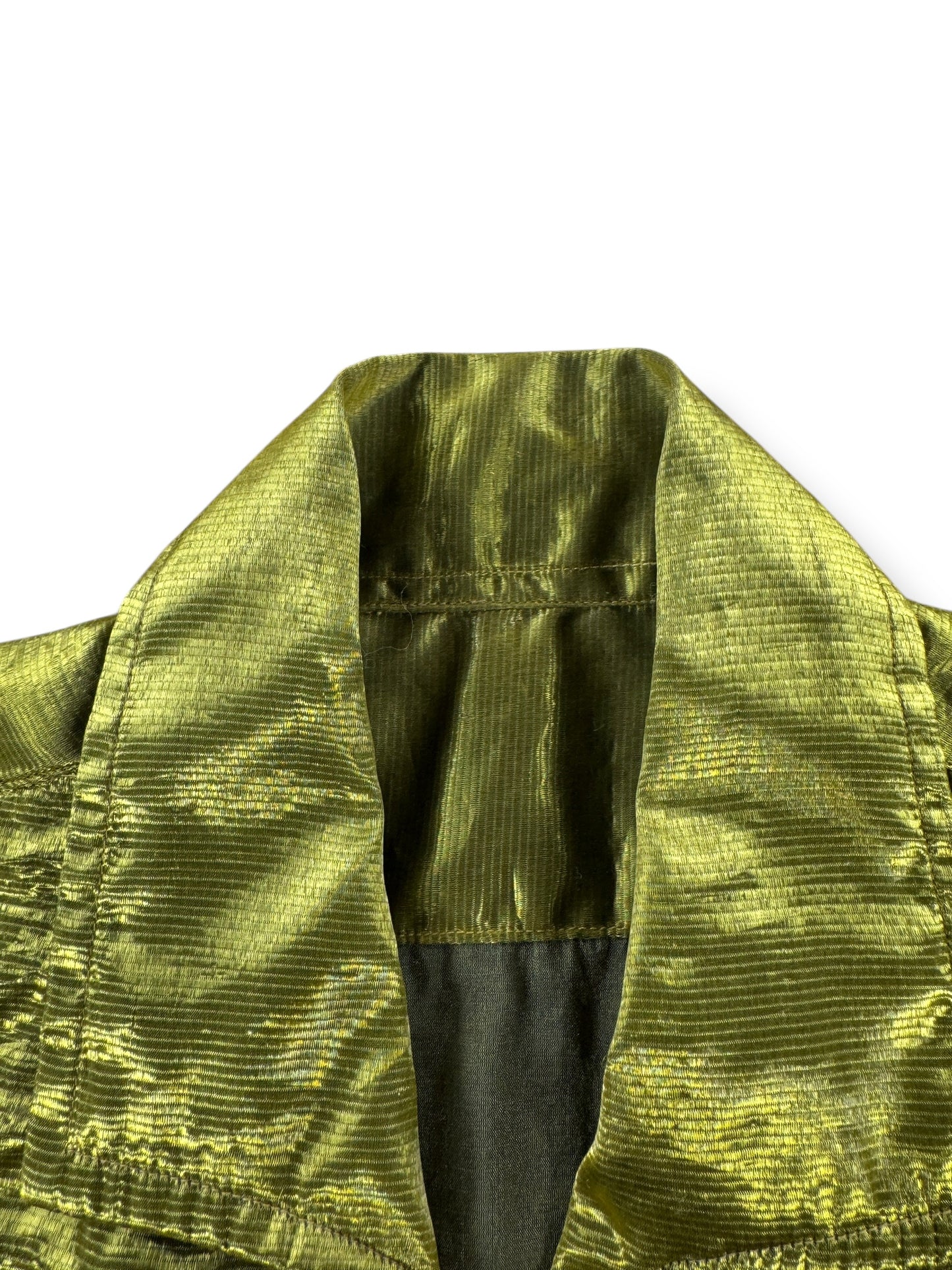 Tag on Vintage Gold Rockabilly Top SZ S