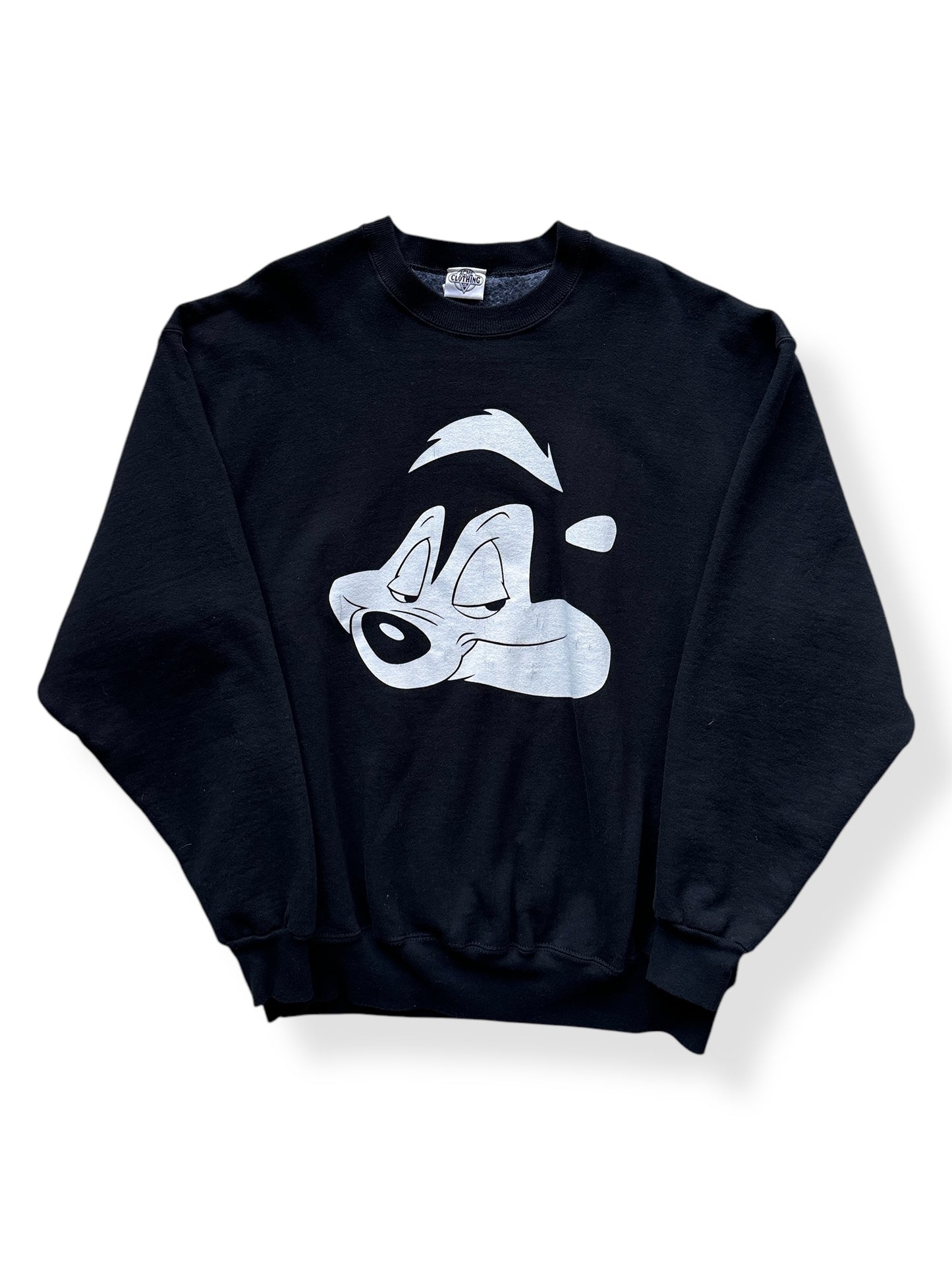 Front of Vintage Pepe Le Pew Acme Clothing Crewneck SZ XL