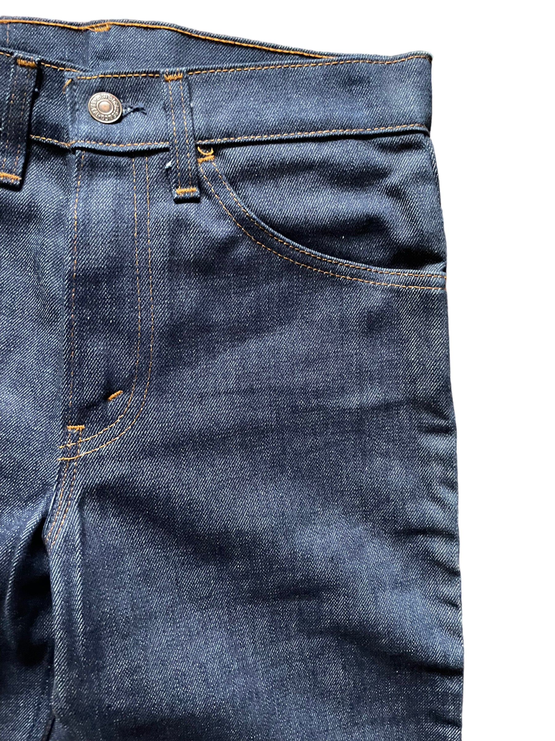 Front left pocket of Vintage NOS Levi's 519 Straight Legs 29x32 | Barn Owl Vintage Seattle | Vintage Deadstock Denim
