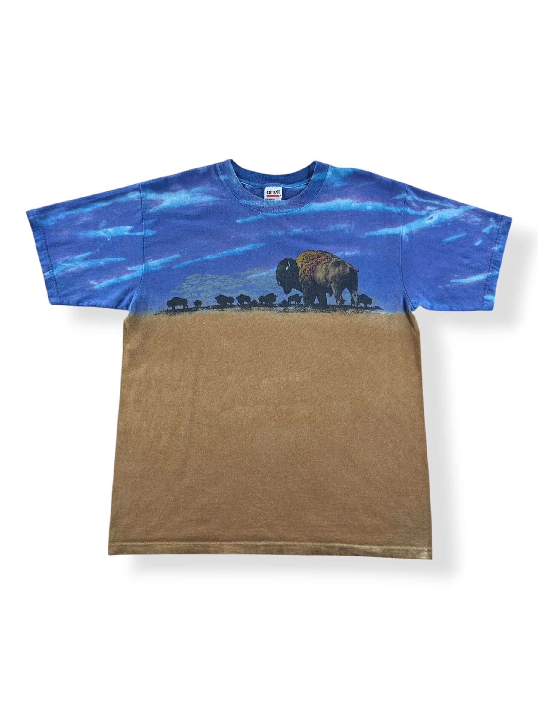Front of Vintage AOP Buffalo Roaming Tee SZ M