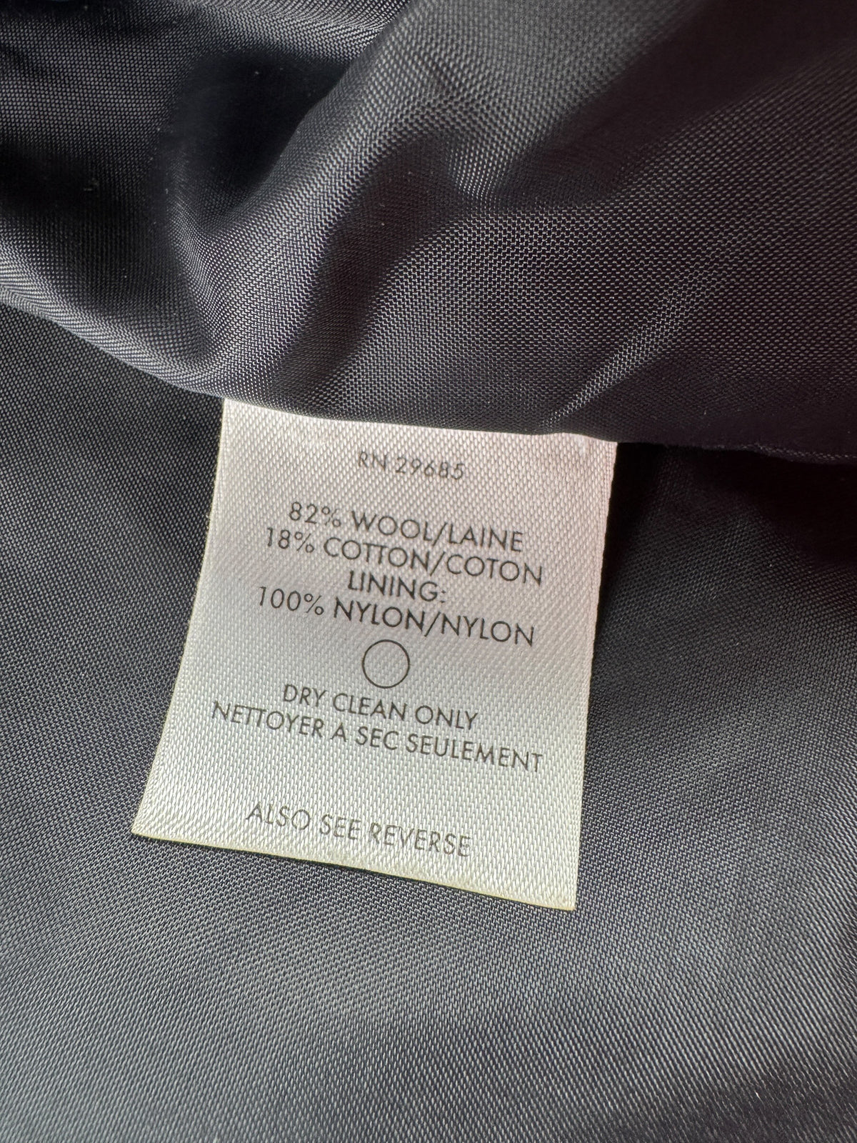 Inner tag on Vintage 1990s Aztec Pendleton Jacket SZ L