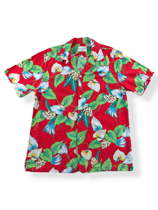 Front of Vintage Tropical Breeze Aloha Shirt SZ M