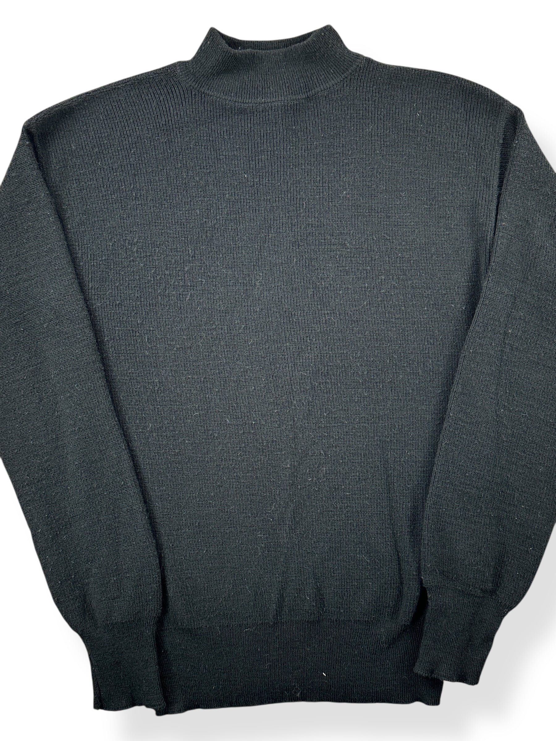 Front Close Up of Vintage Naval Military Sweater SZ M
