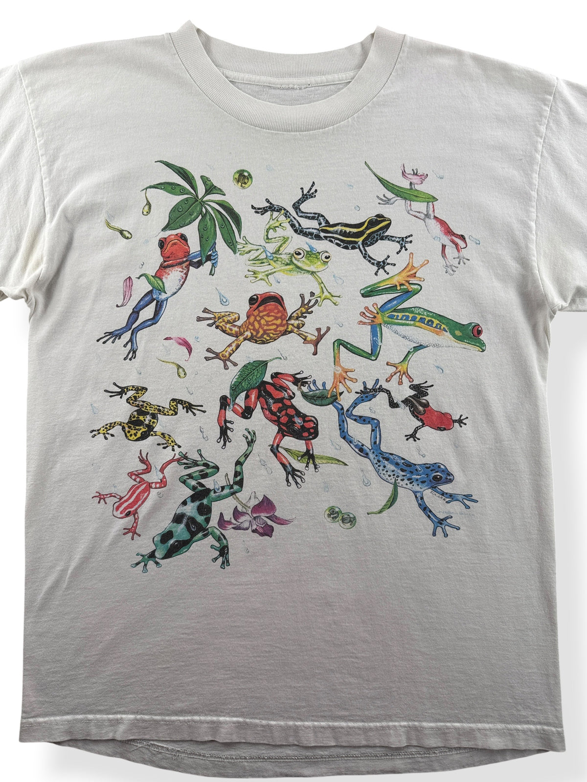 Close-up of Vintage Froggies Tee SZ L