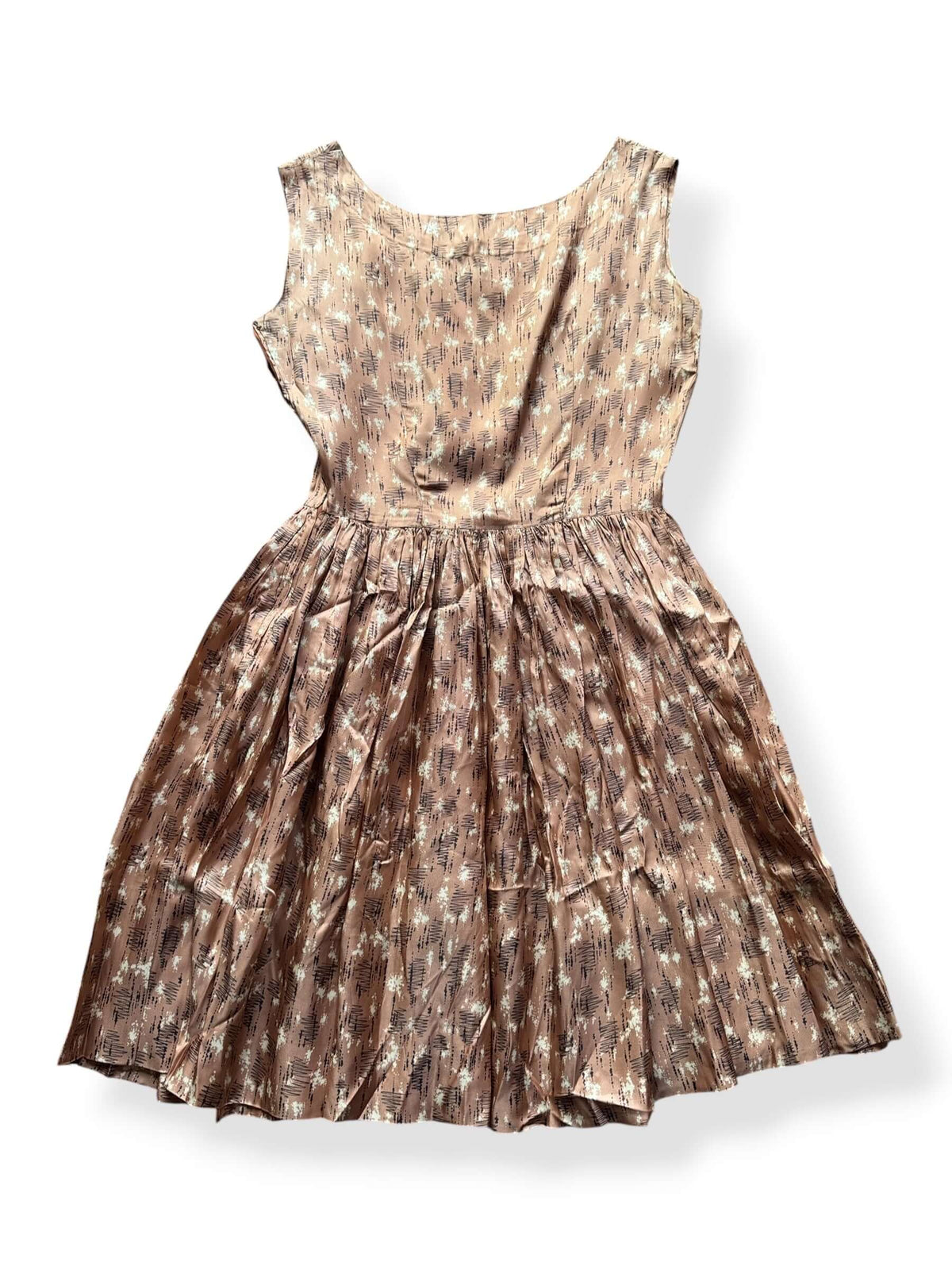 Back of Vintage 60 Scribble Fit and Flare Dress