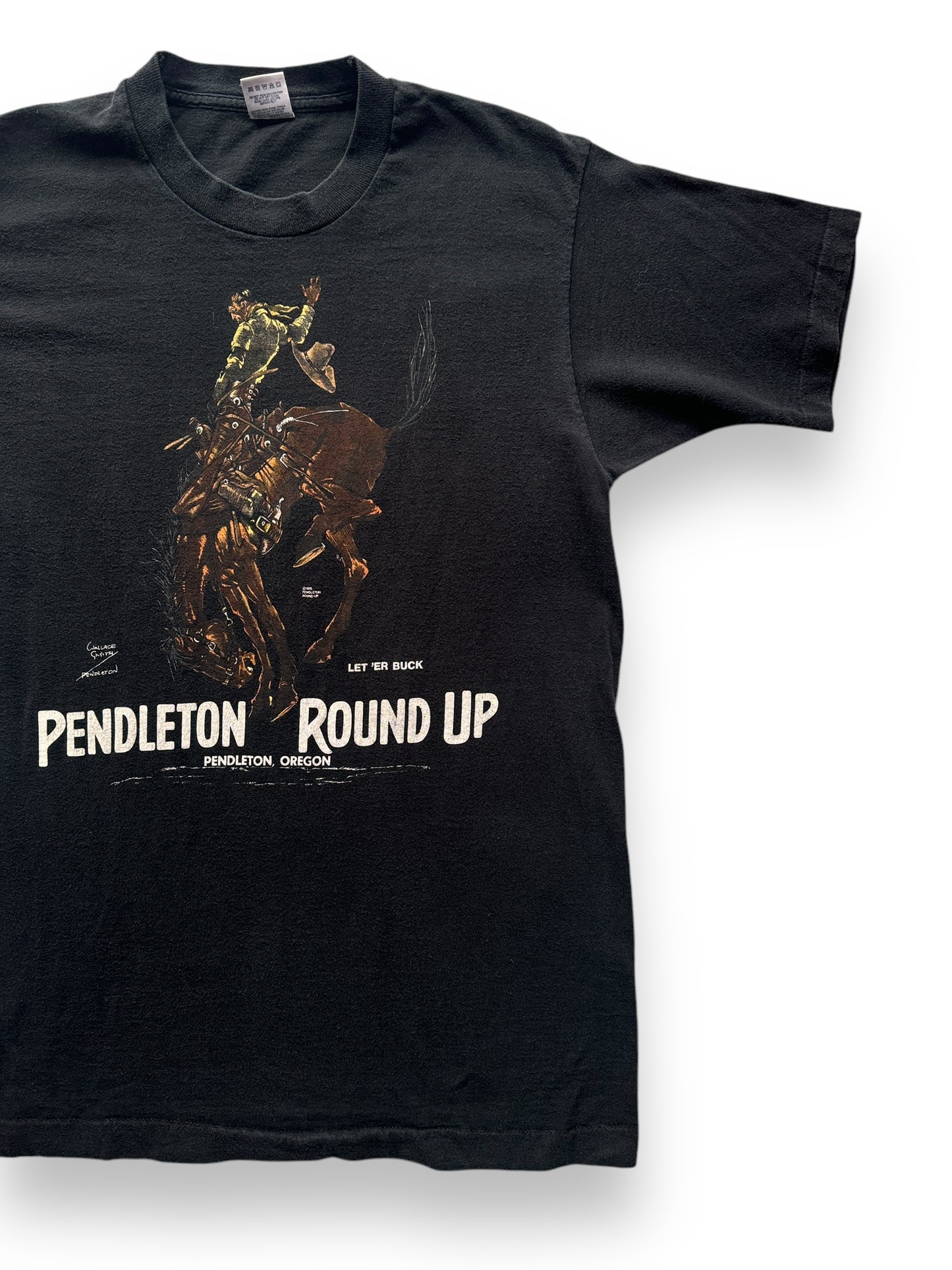 front left of Vintage Pendleton Round Up Tee SZ M