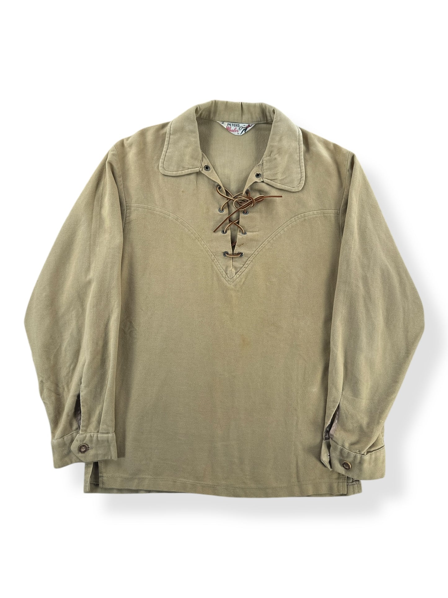 Front of Vintage 50s Peters Whaler Shirt SZ M