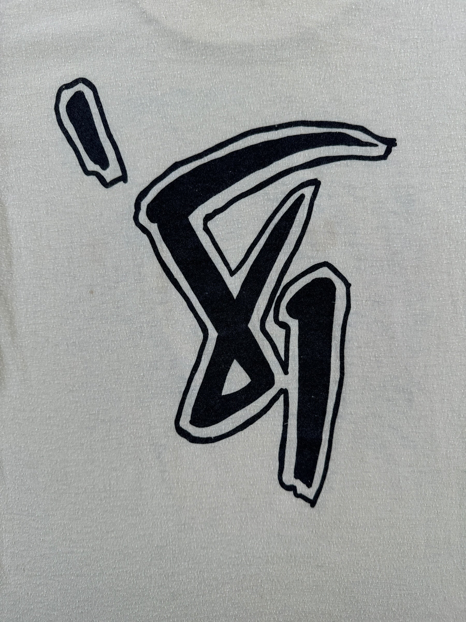 Back Graphic of Vintage 1981 Zz Top Tee SZ XS