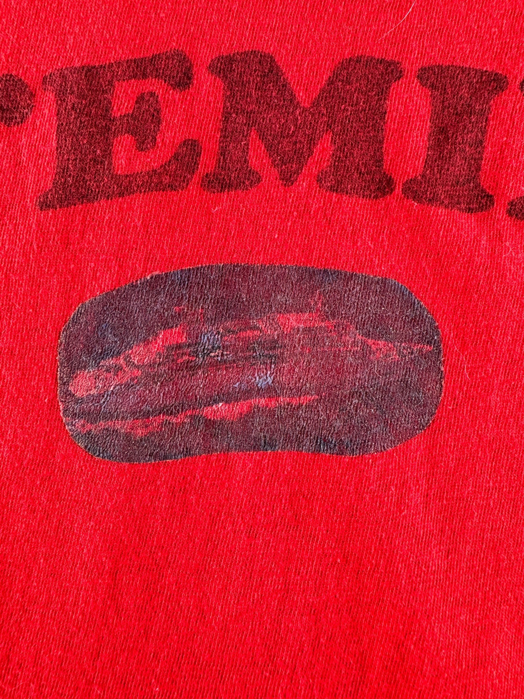 Cruise Ship Graphic on Vintage Interesting Everett Pocket Tee SZ S