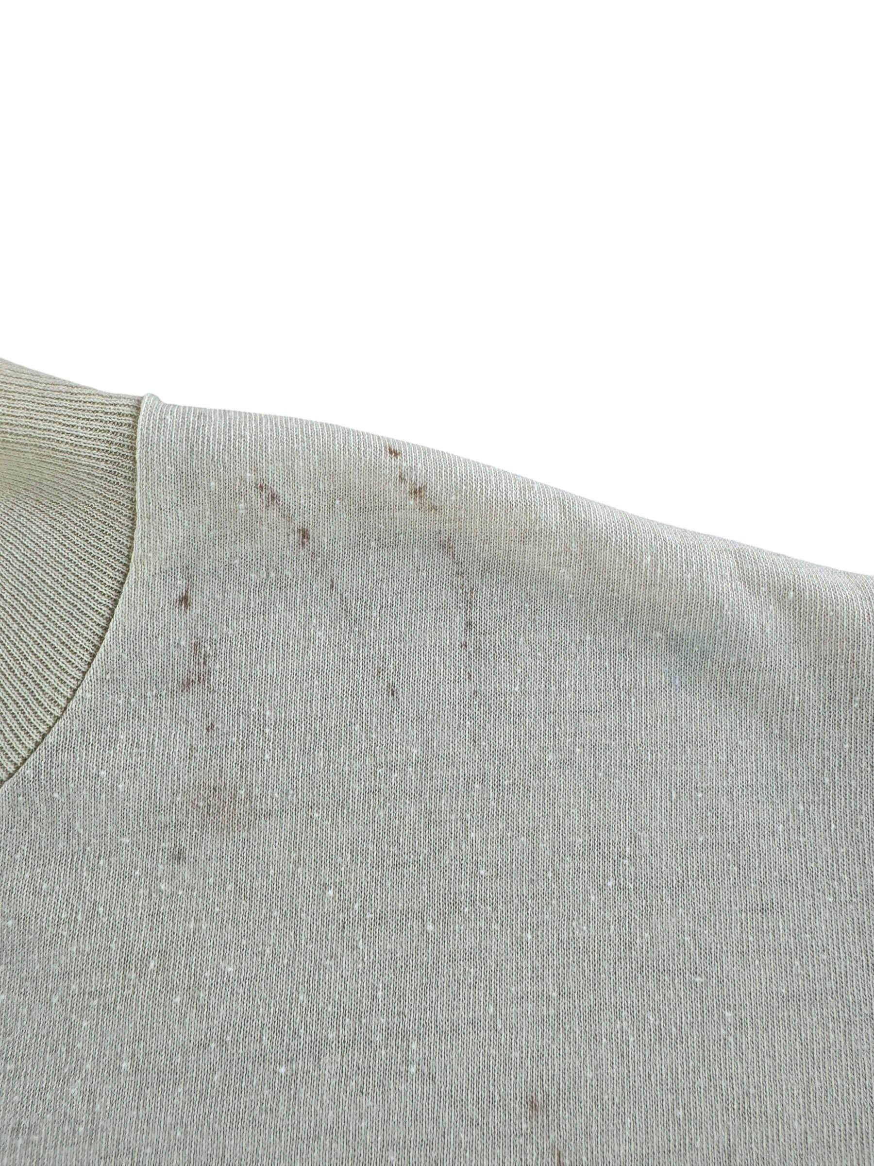 Staining on Vintage McChord Air Force Base Washington Tee SZ L (Fits M)