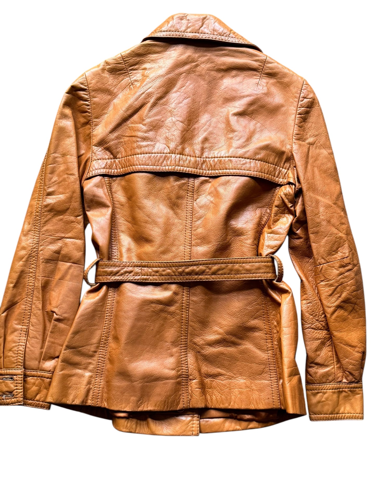 Back view of 1980s Nordstrom Leather Jacket S