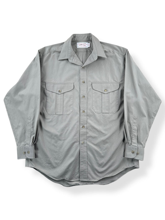 Front of Tan Filson Guide Shirt SZ L