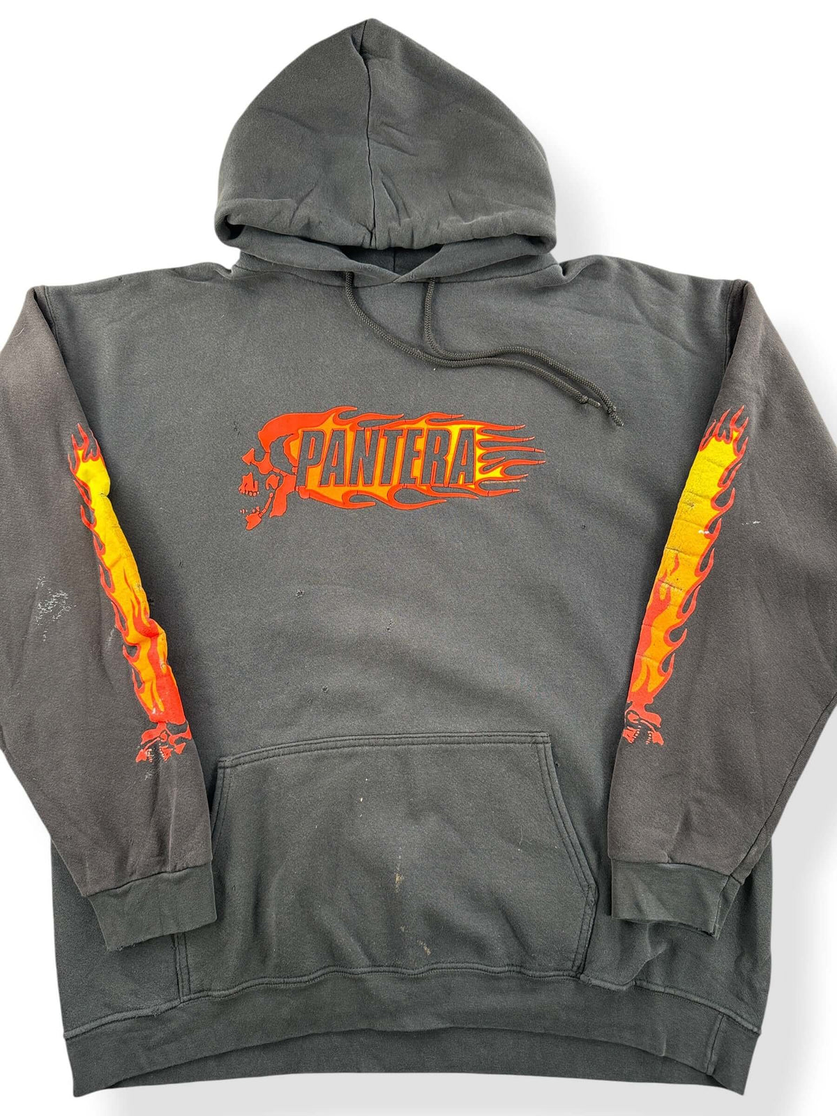Close-up of Vintage 2002 Pantera Puff Print Hoodie SZ XL