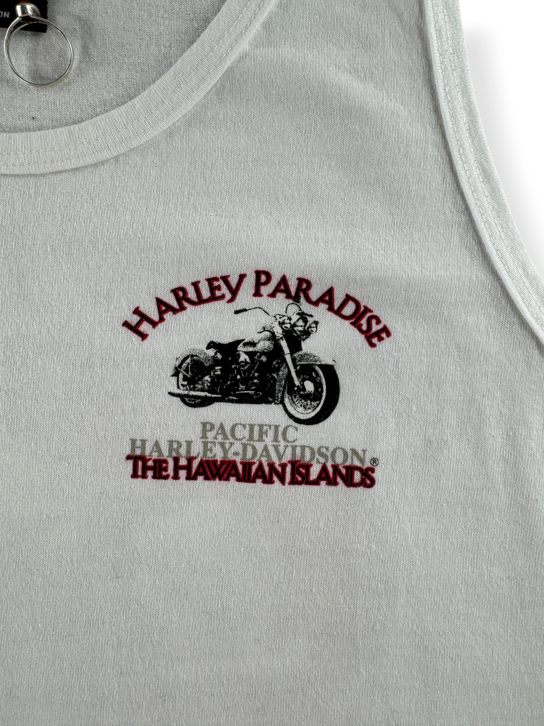 Graphic of Vintage Harley Davidson Hawaii Tank Top SZ M (Fits S)