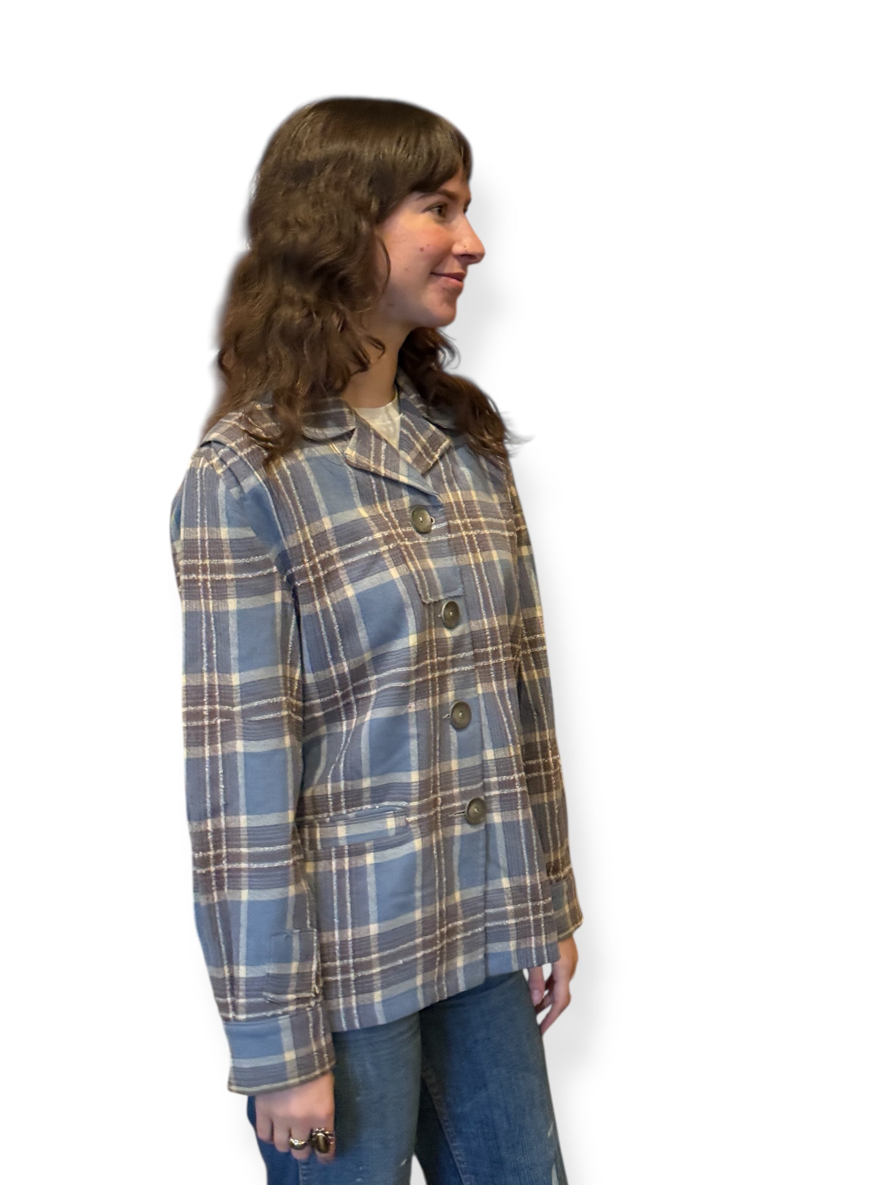 Side of Vintage 40s Merrill Woolen Mills 49er Jacket SZ M