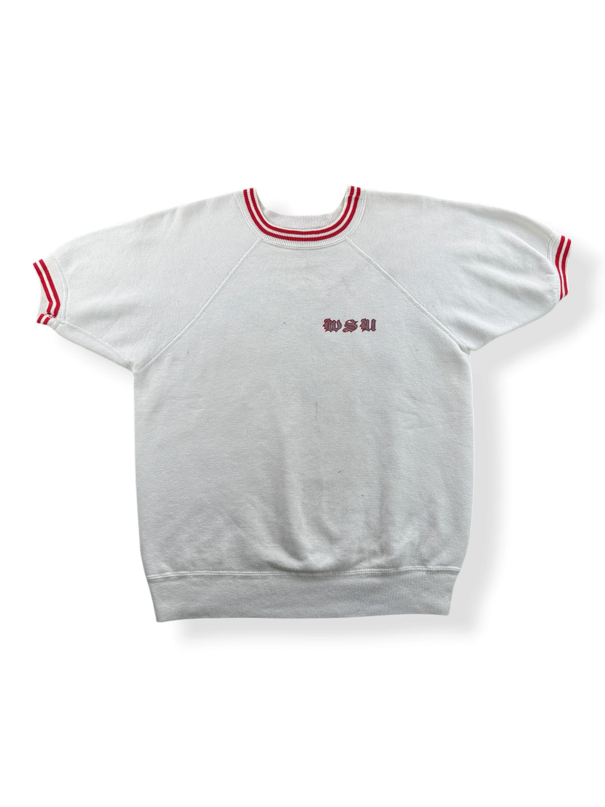 Front of Vintage 60s Champion WSU Short Sleeve Crewneck SZ M (Fits S)