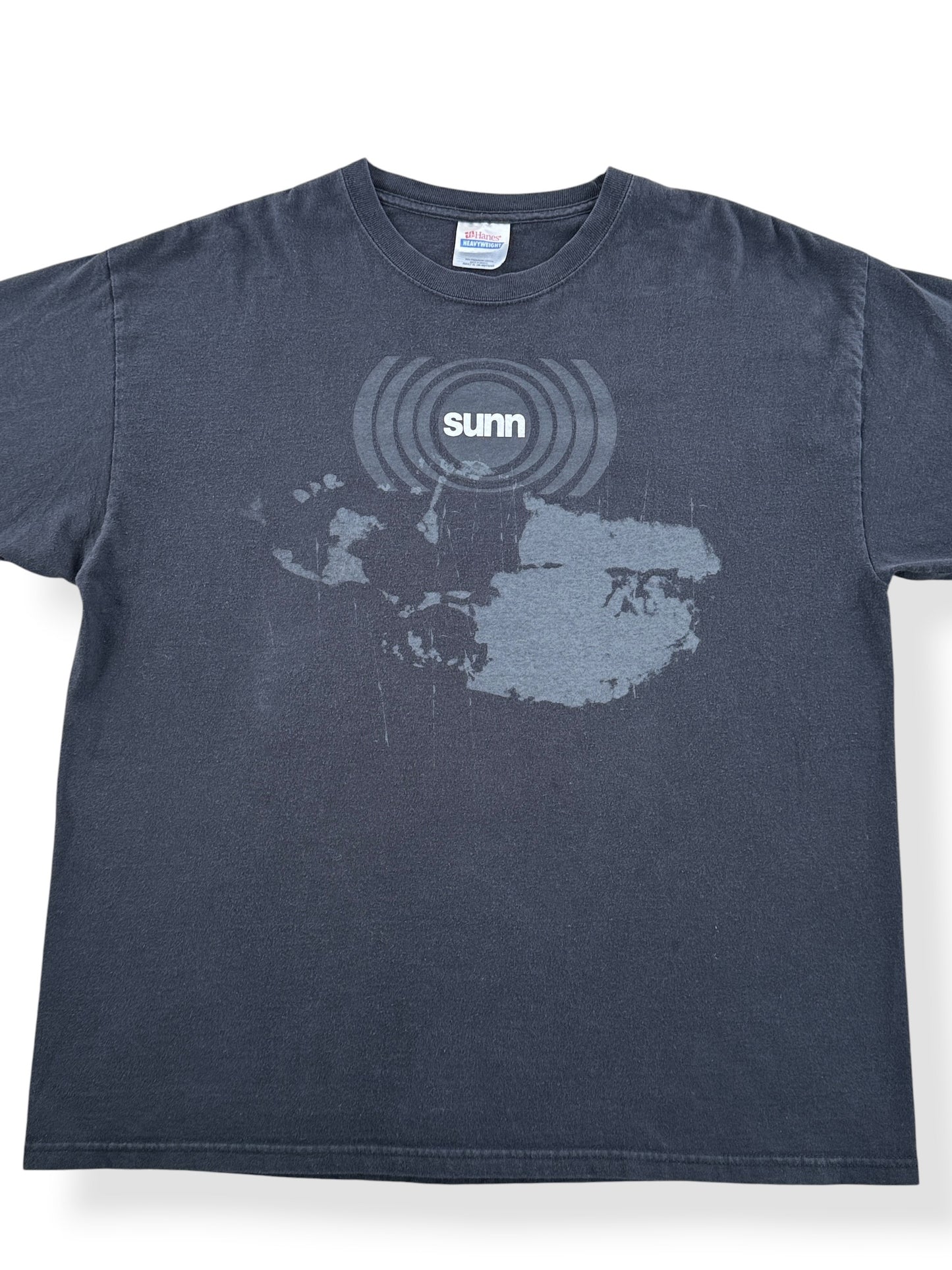 Front Close Up of Vintage '06 Sunn O))) Fall Tour Tee SZ XL