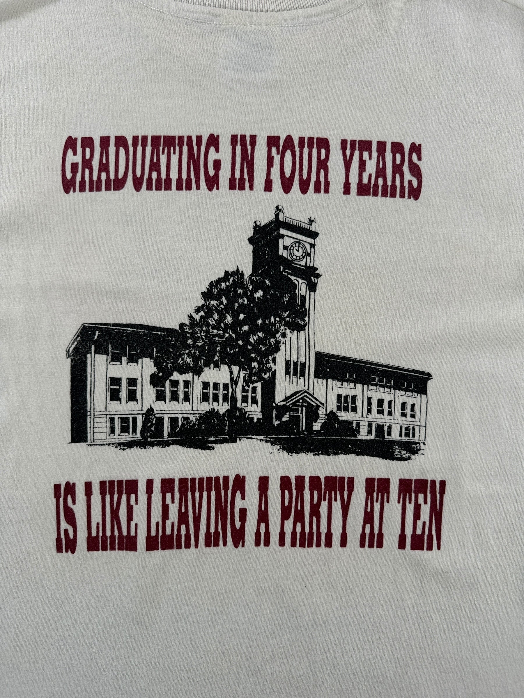 Back Graphic of Vintage Absolut WSU Tee SZ L