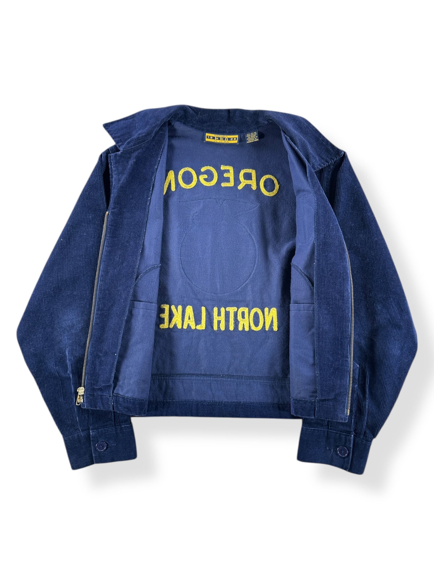 Inside of Vintage North Lake Oregon FFA Jacket SZ 40
