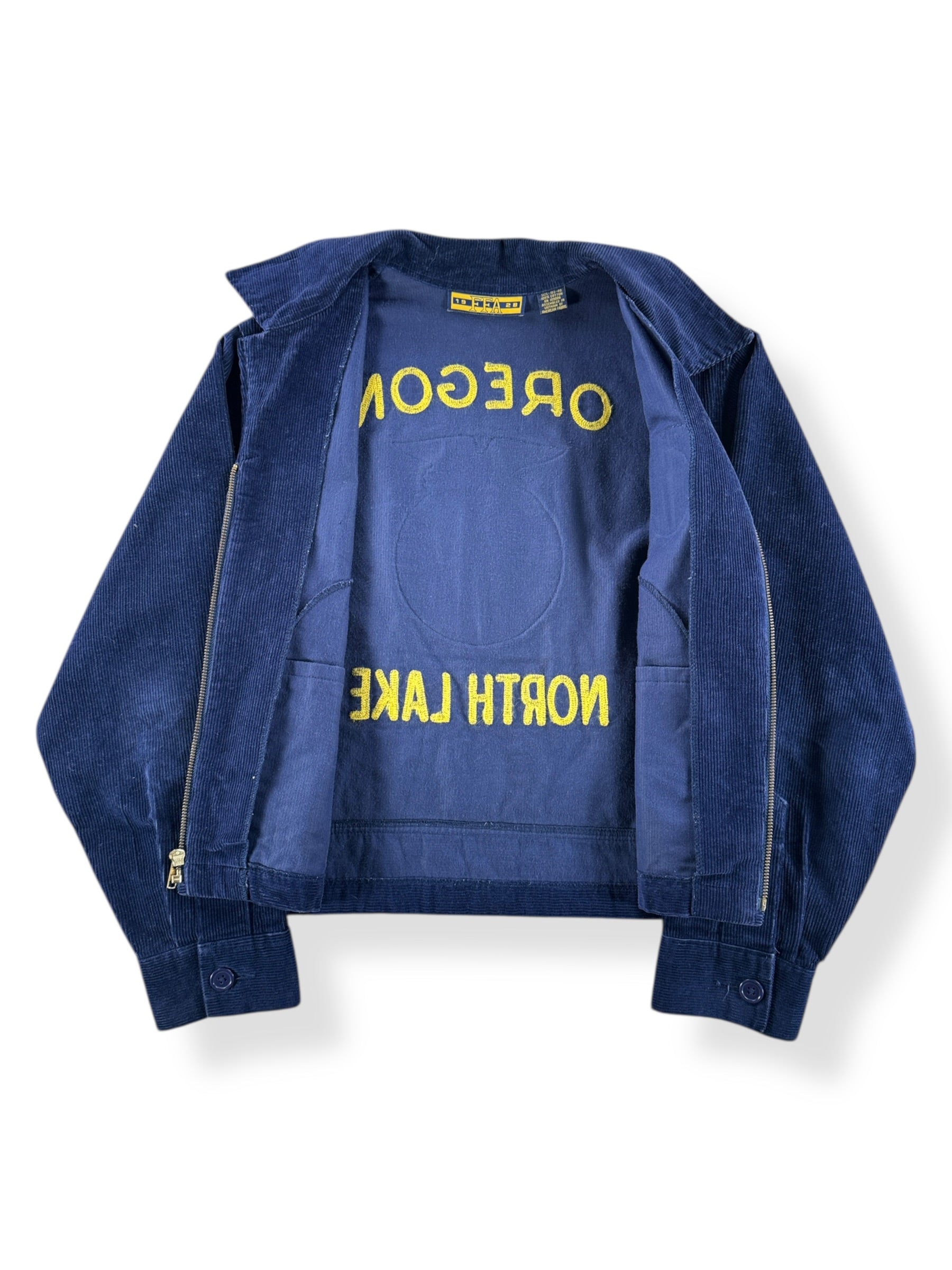 Inside of Vintage North Lake Oregon FFA Jacket SZ 40