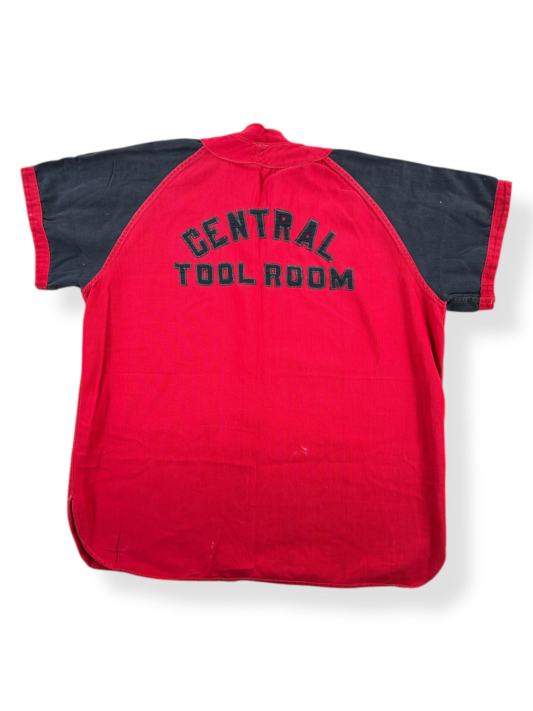Back of Vintage Central Tool Room Baseball Jersey SZ L