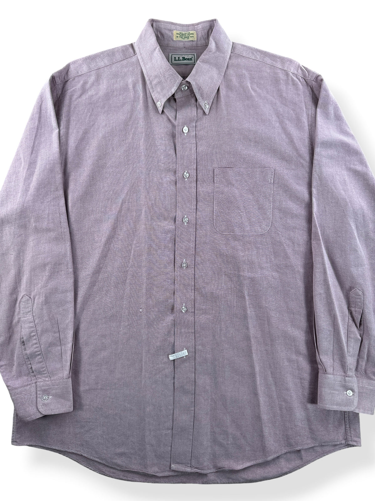 Close-up of Vintage NOS LL Bean Oxford Shirt SZ XL