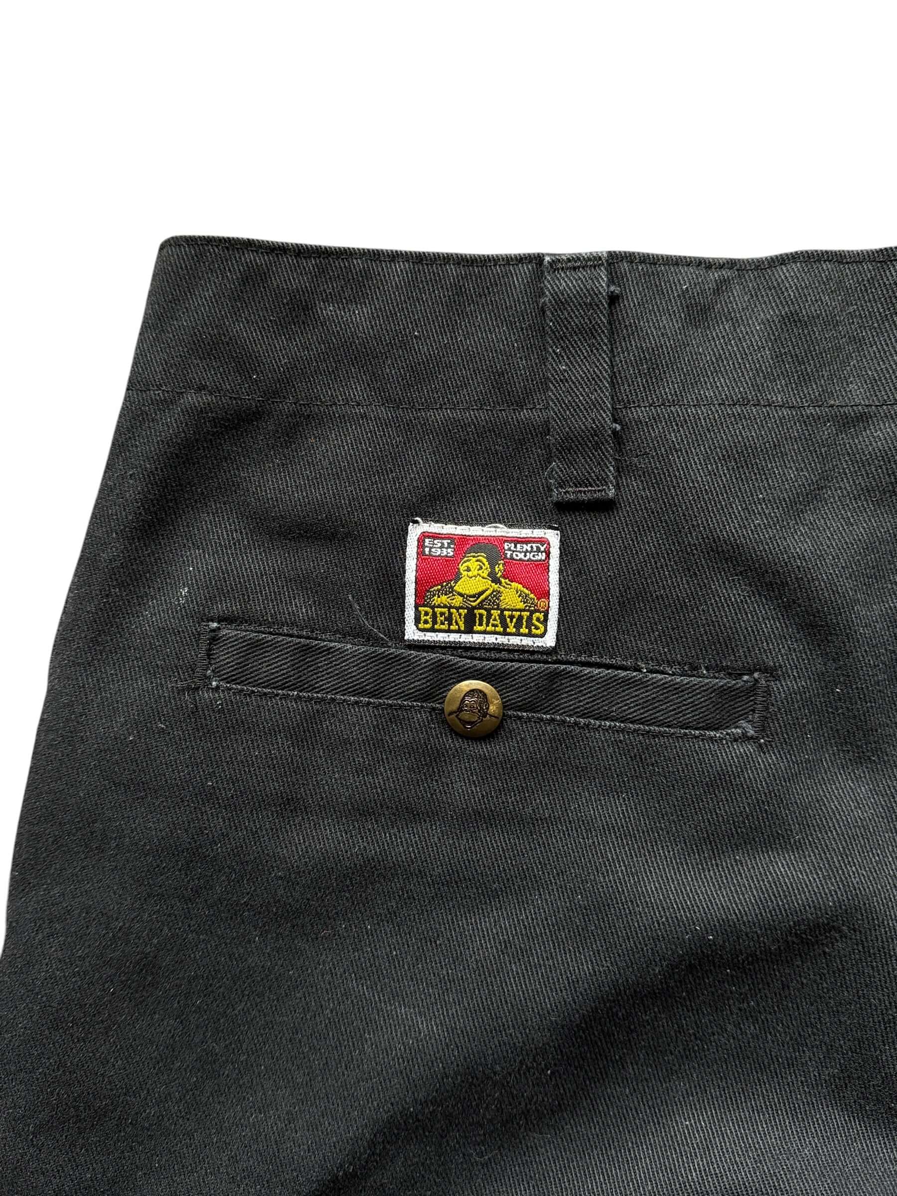 Back patch on Ben Davis Black Paint Splattered Pants W33