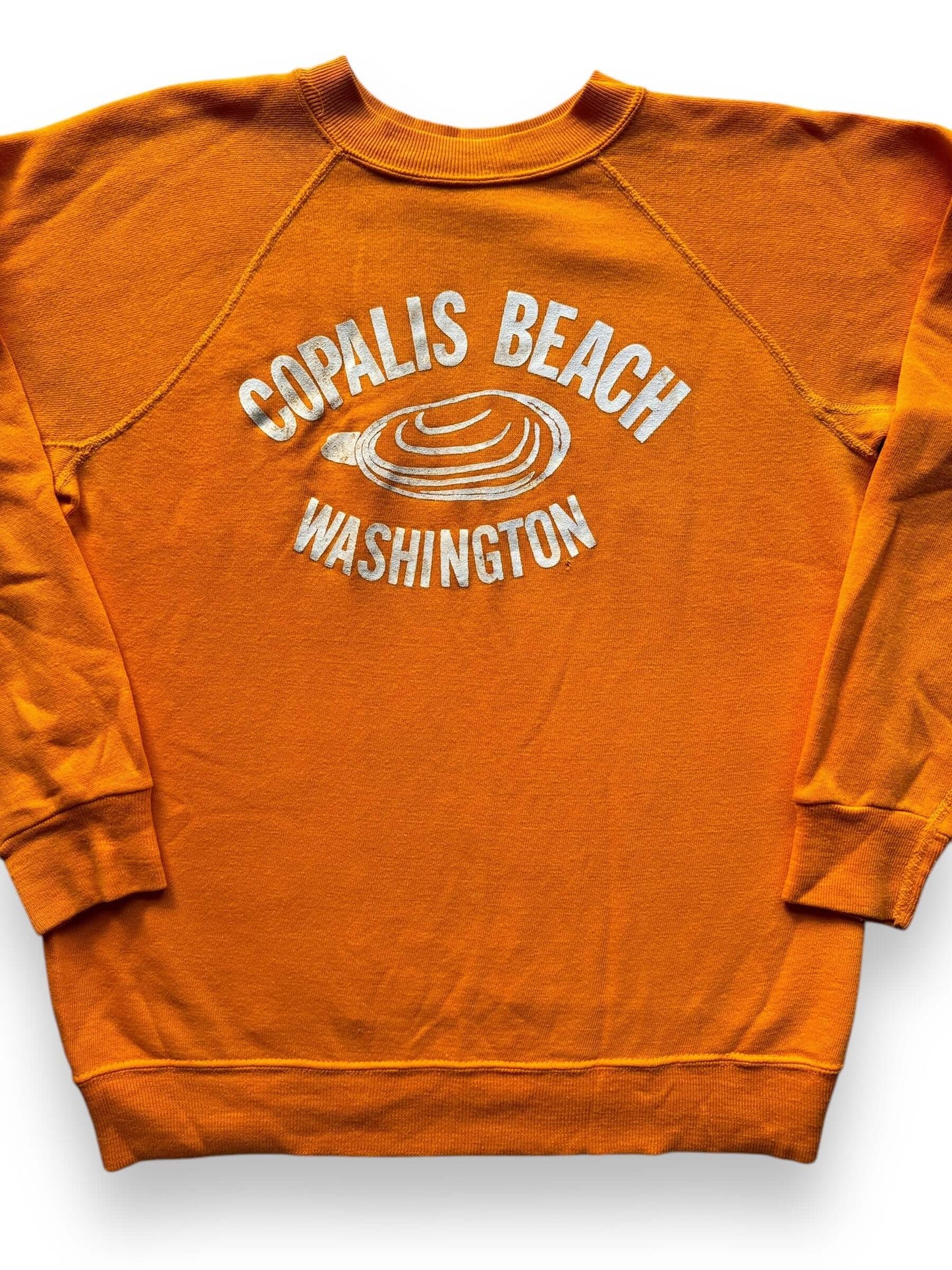 front close up of Vintage Copalis Beach WA Crewneck SZ M