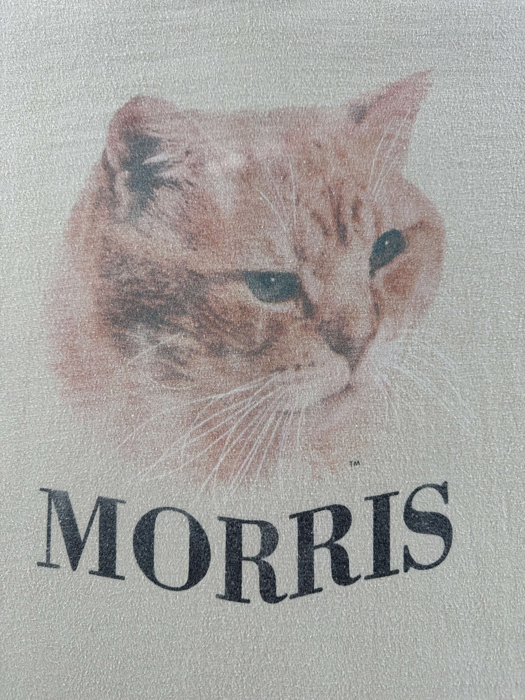 Graphic of Vintage Morris the Cat Tee SZ XL (Fits L)
